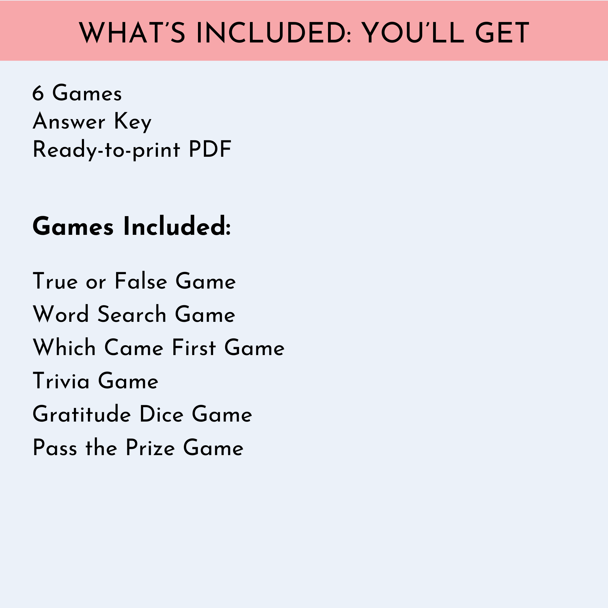 6 Nativity Party Games