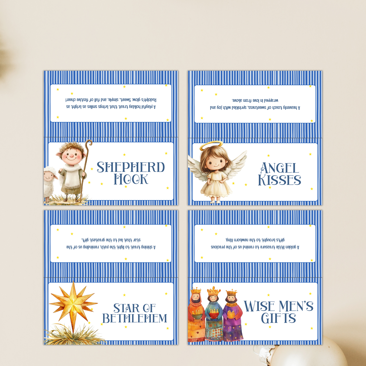 Nativity Treat Bag Toppers Set | Printable