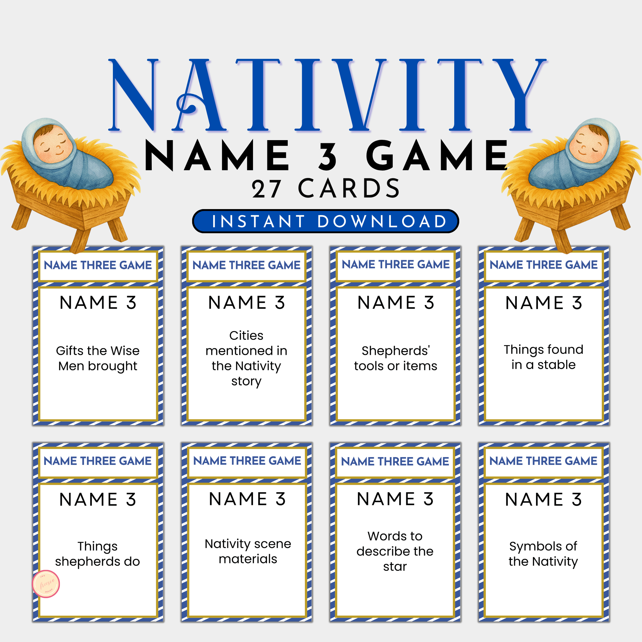Nativity Name 3 Game