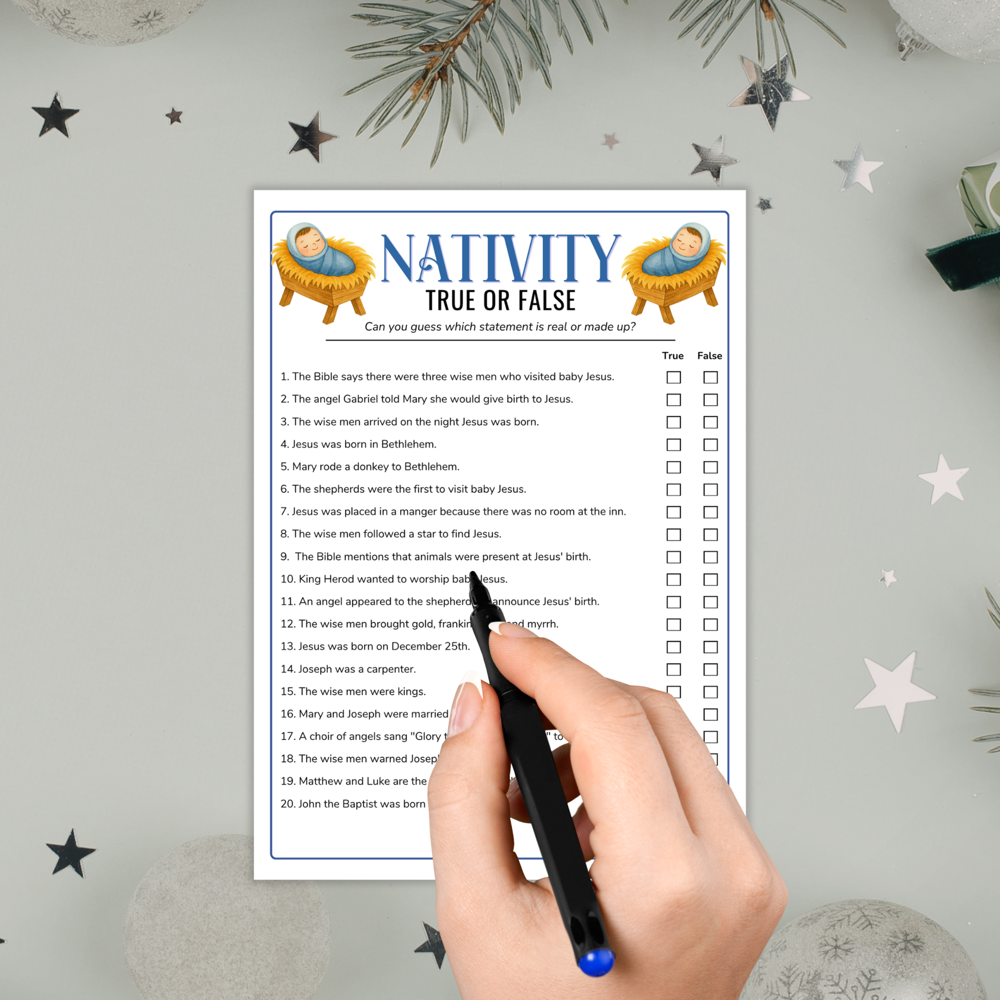6 Nativity Party Games
