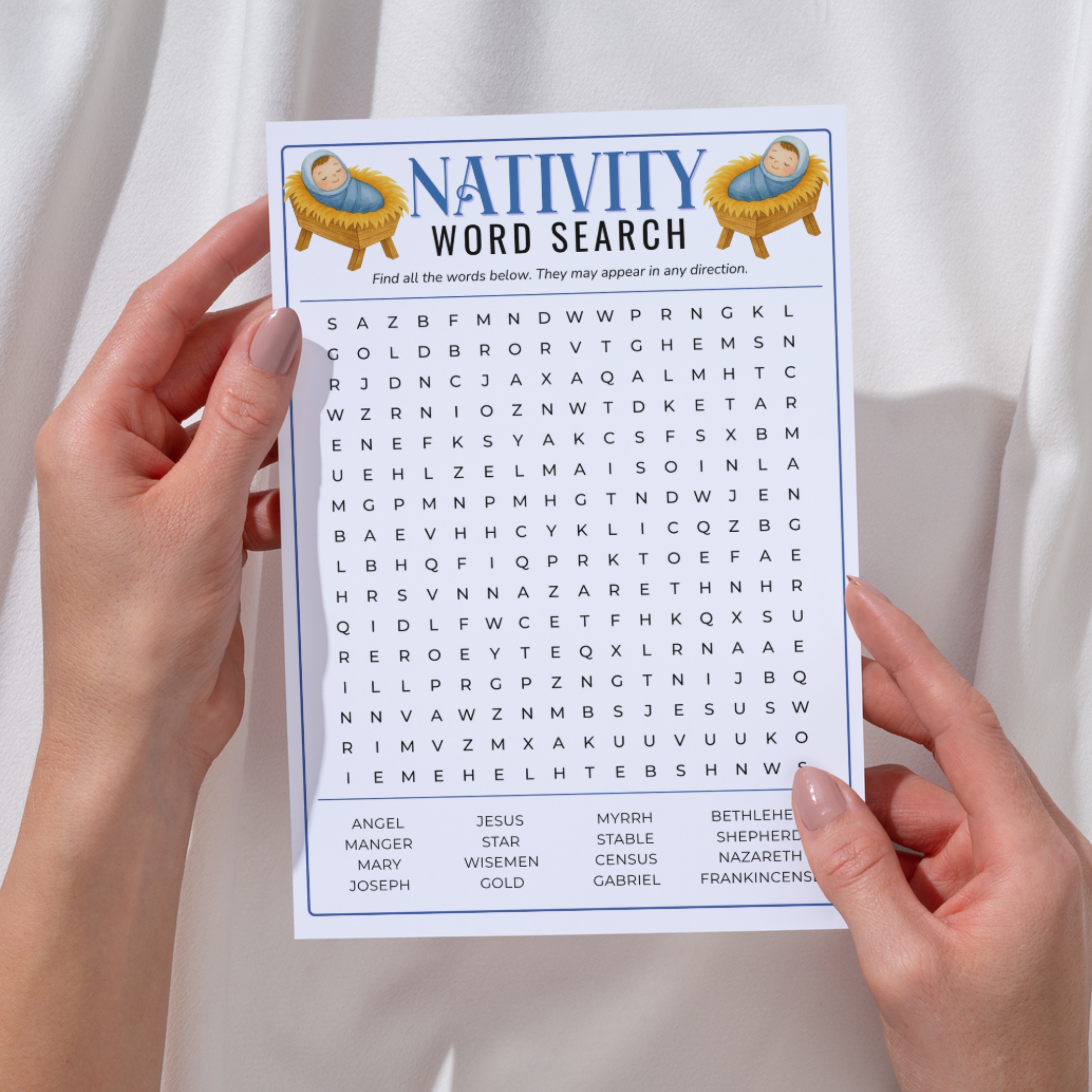 Nativity Word Seacrh Game