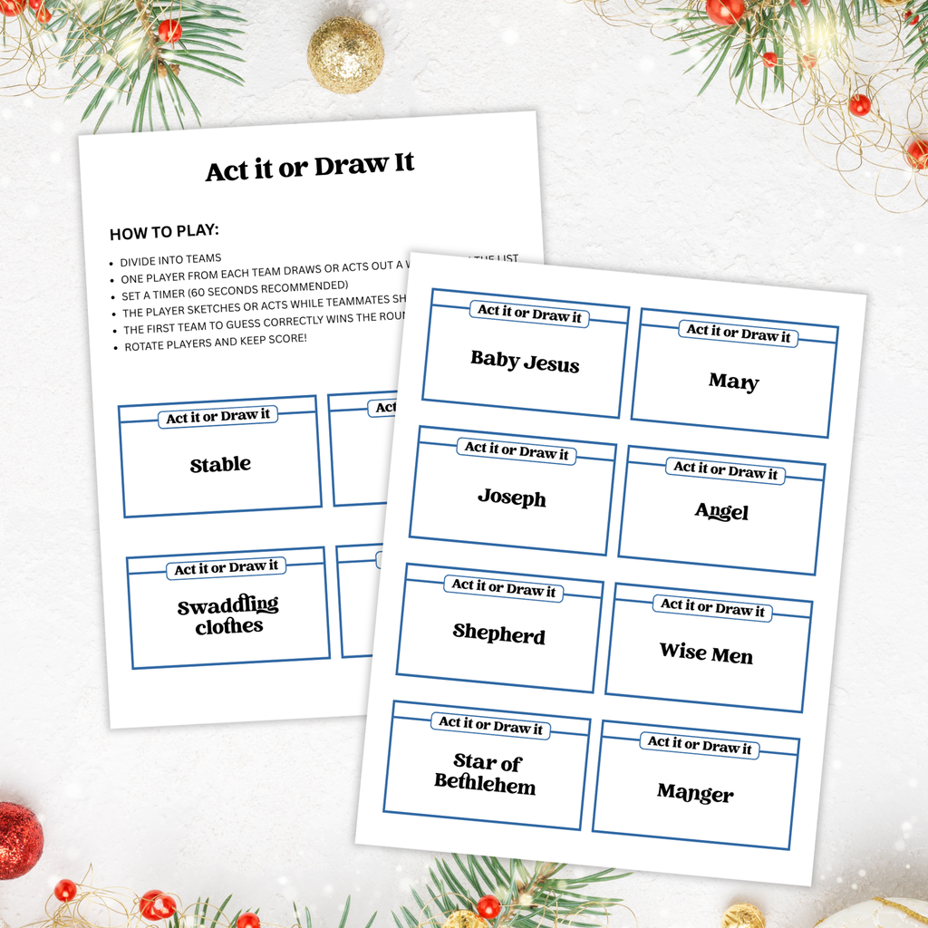 Nativity Act It or Draw It