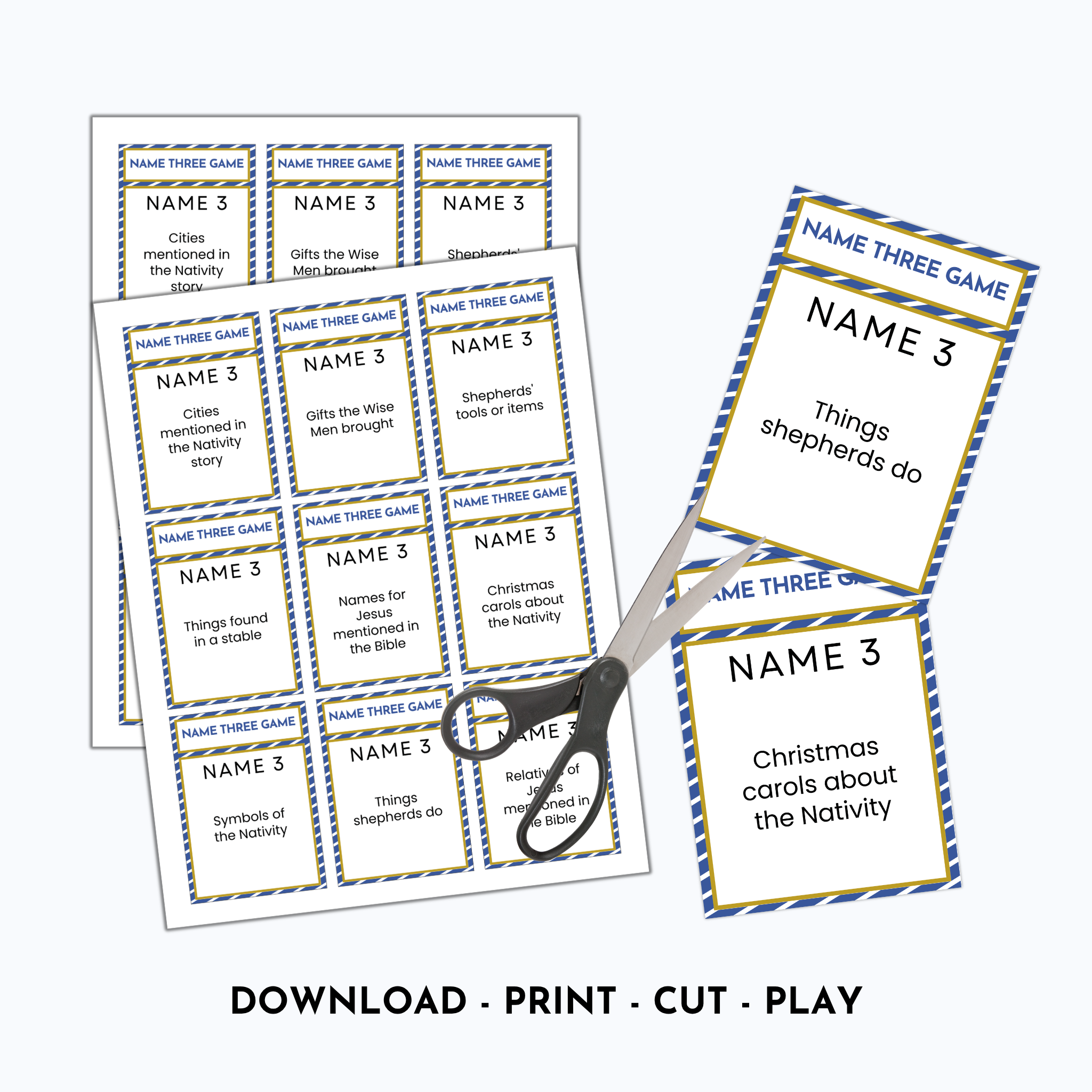 Nativity Name 3 Game