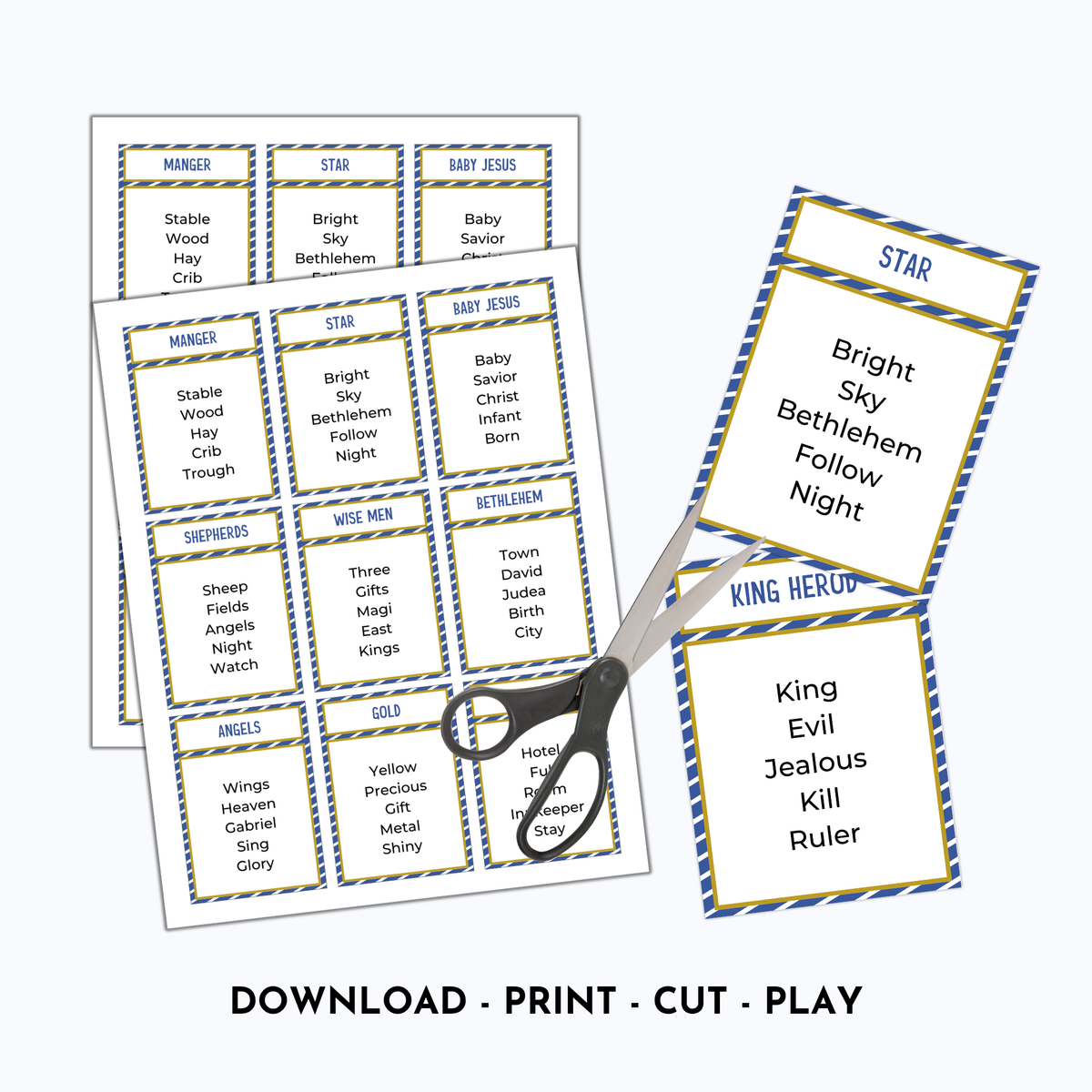 Nativity Forbidden Word Game