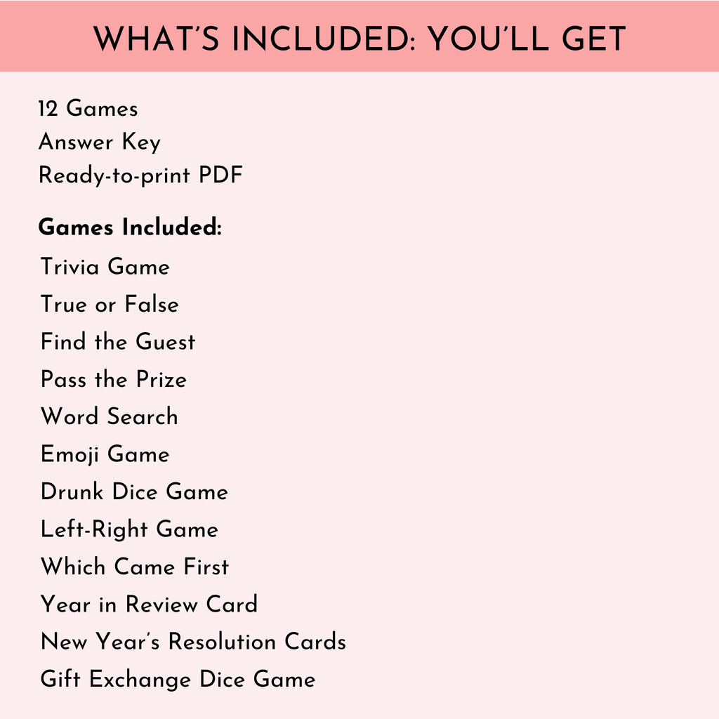 12 New Year's Party Games
