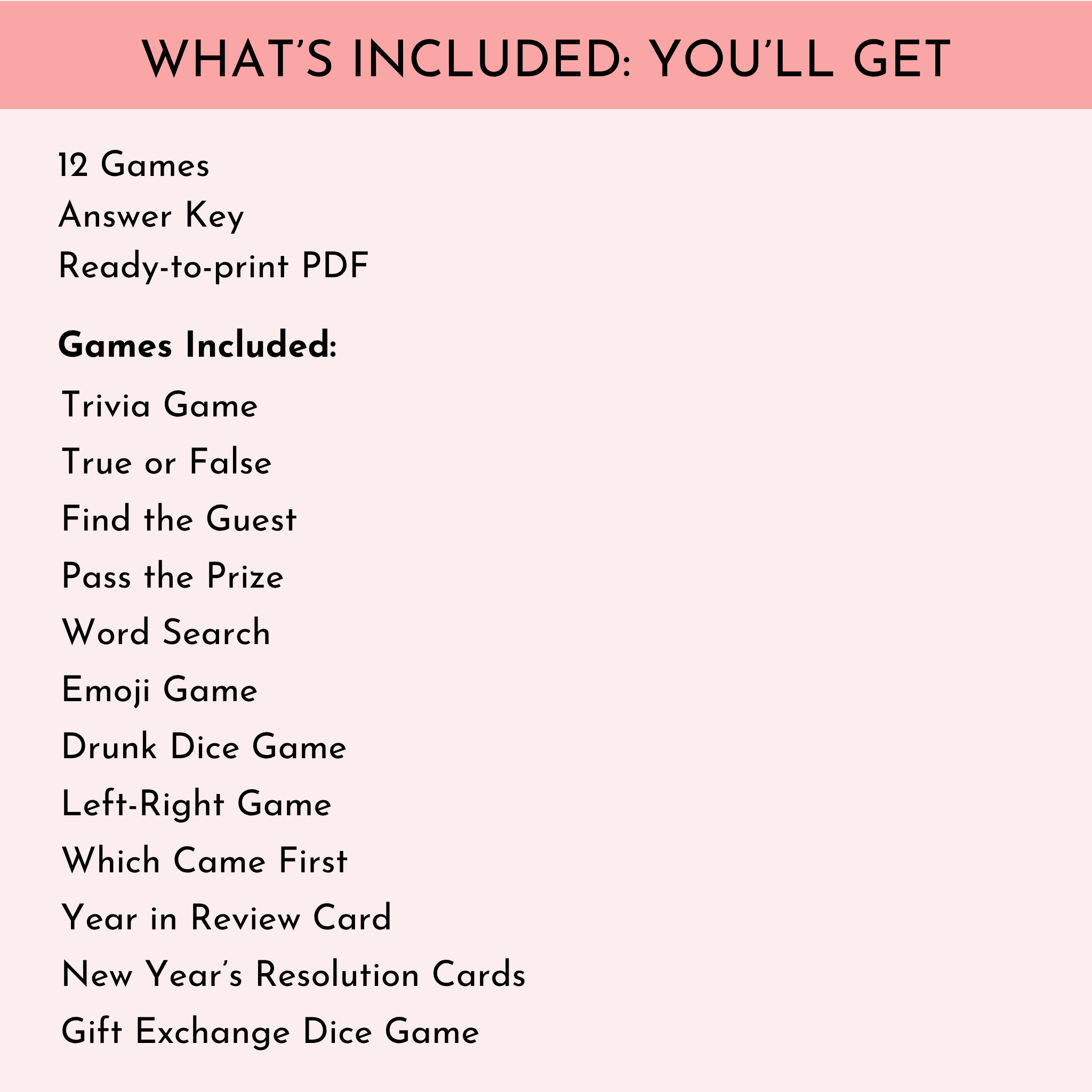 12 New Year's Party Games