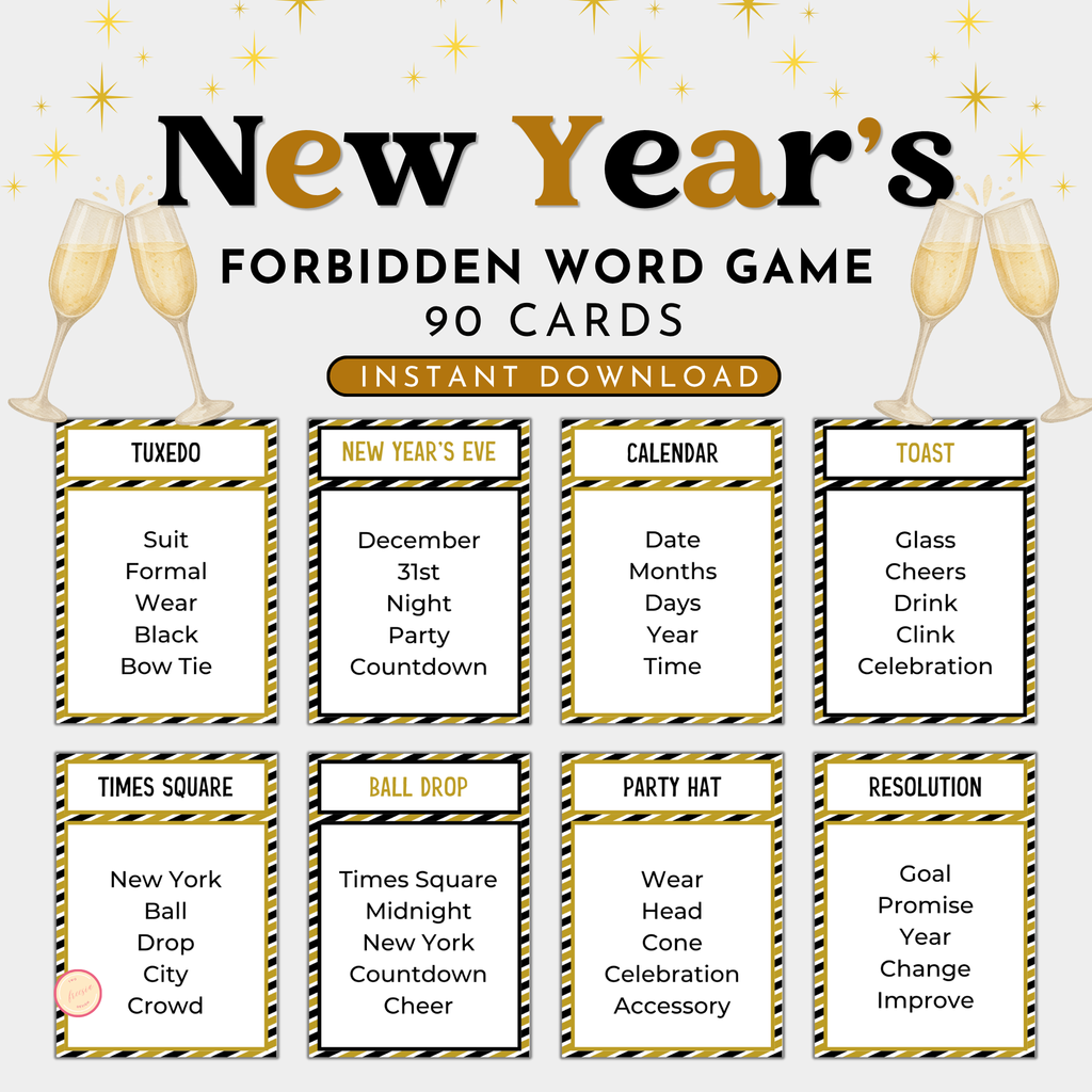 New Year's Forbidden Word Game