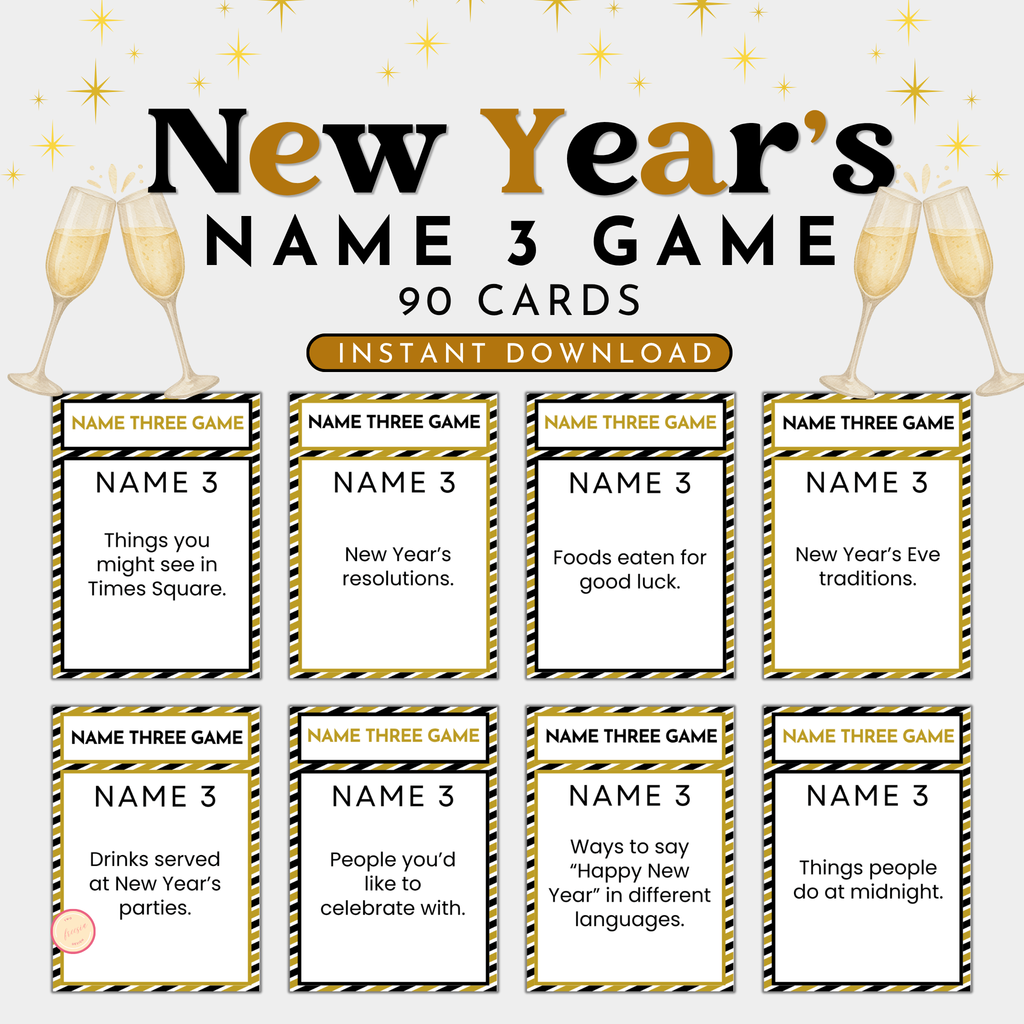 New Year's Name 3 Game