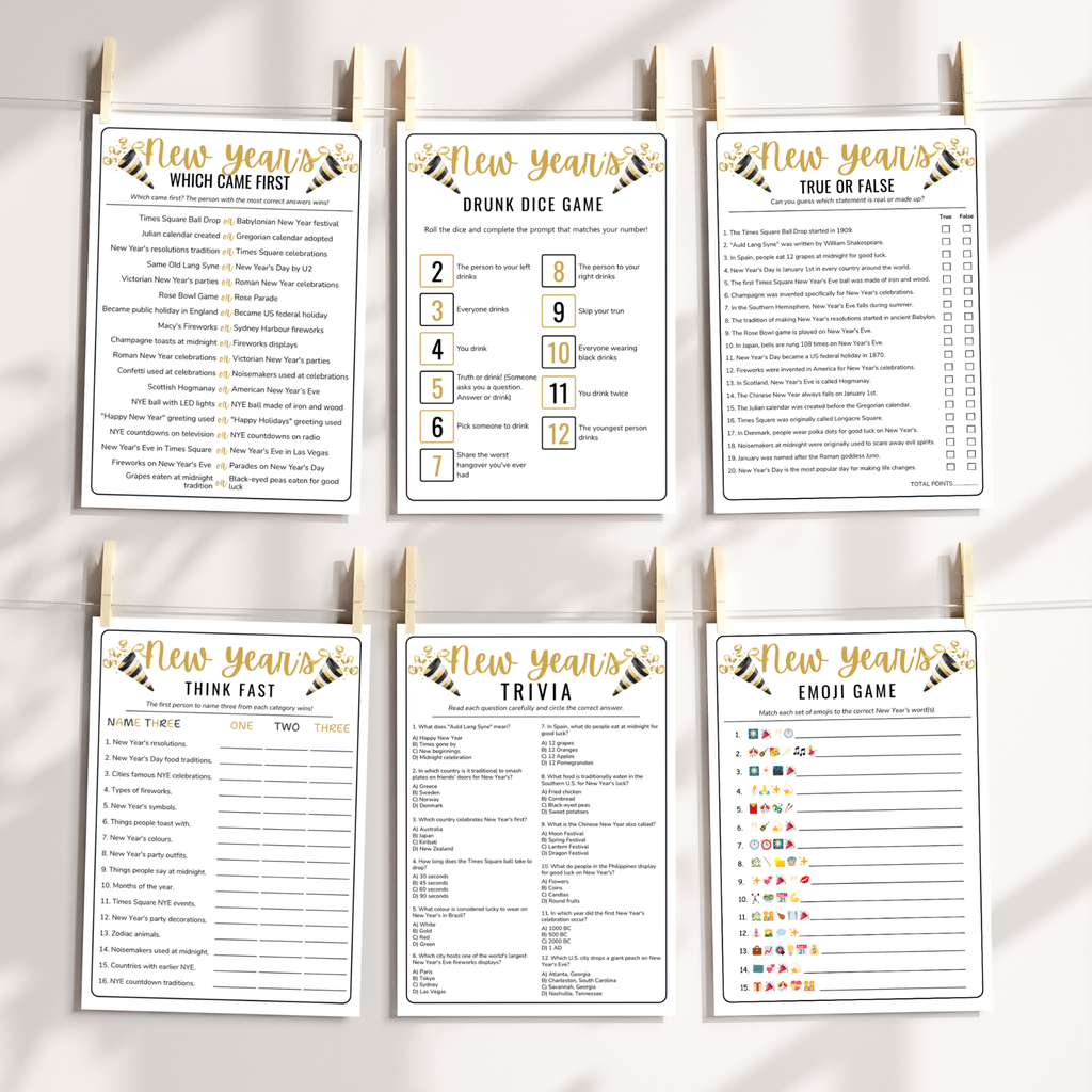 12 New Year's Party Games