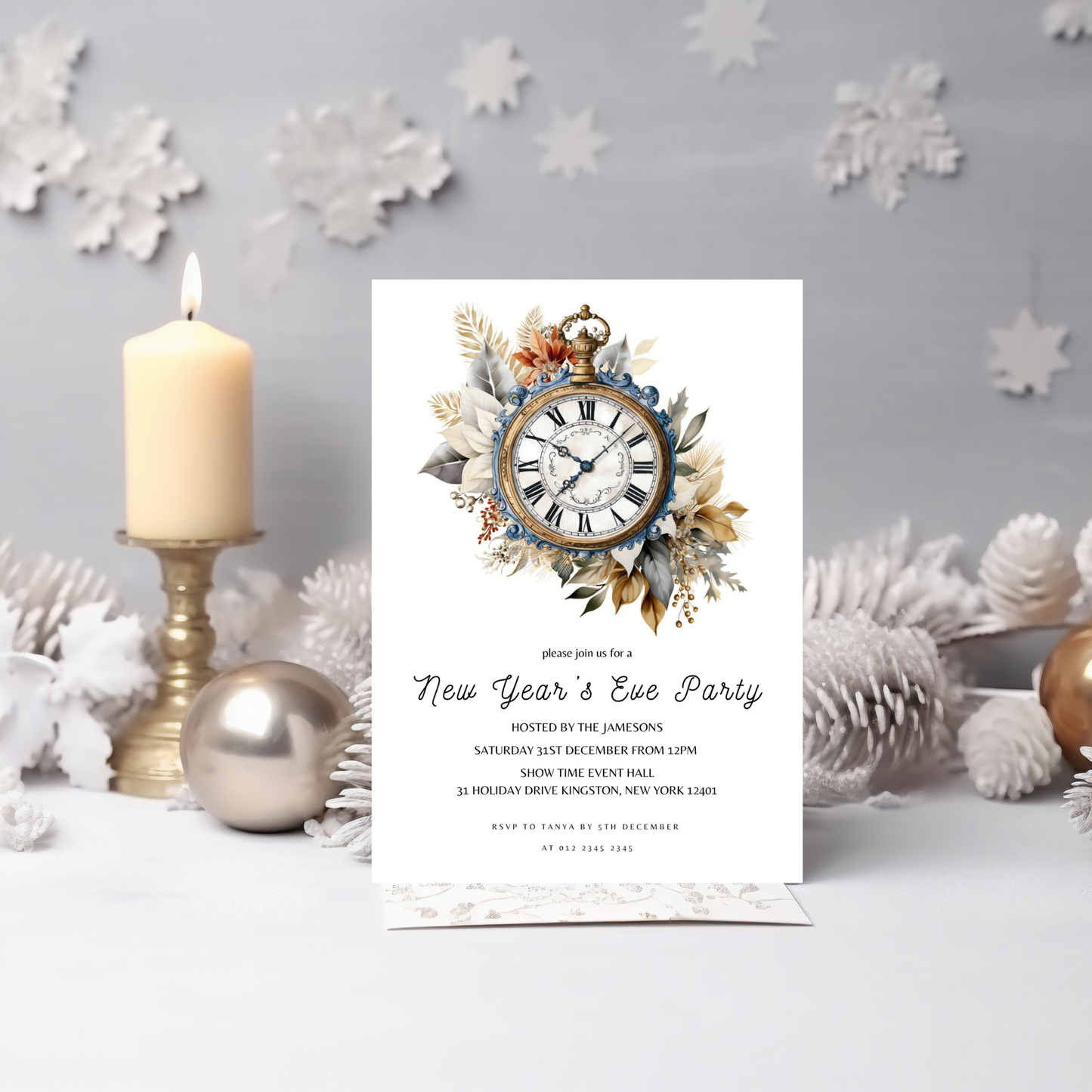 Editable New Years Eve Invitation