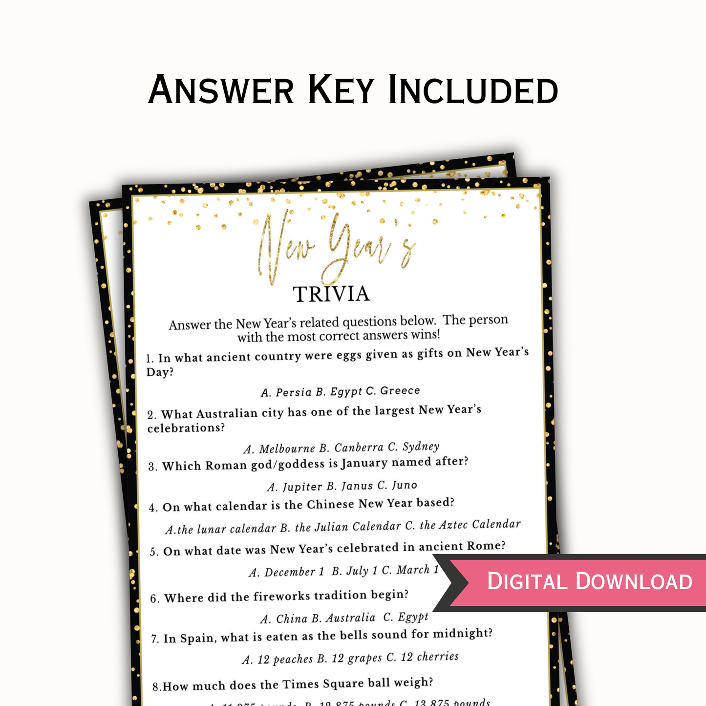 New Year's Party Games