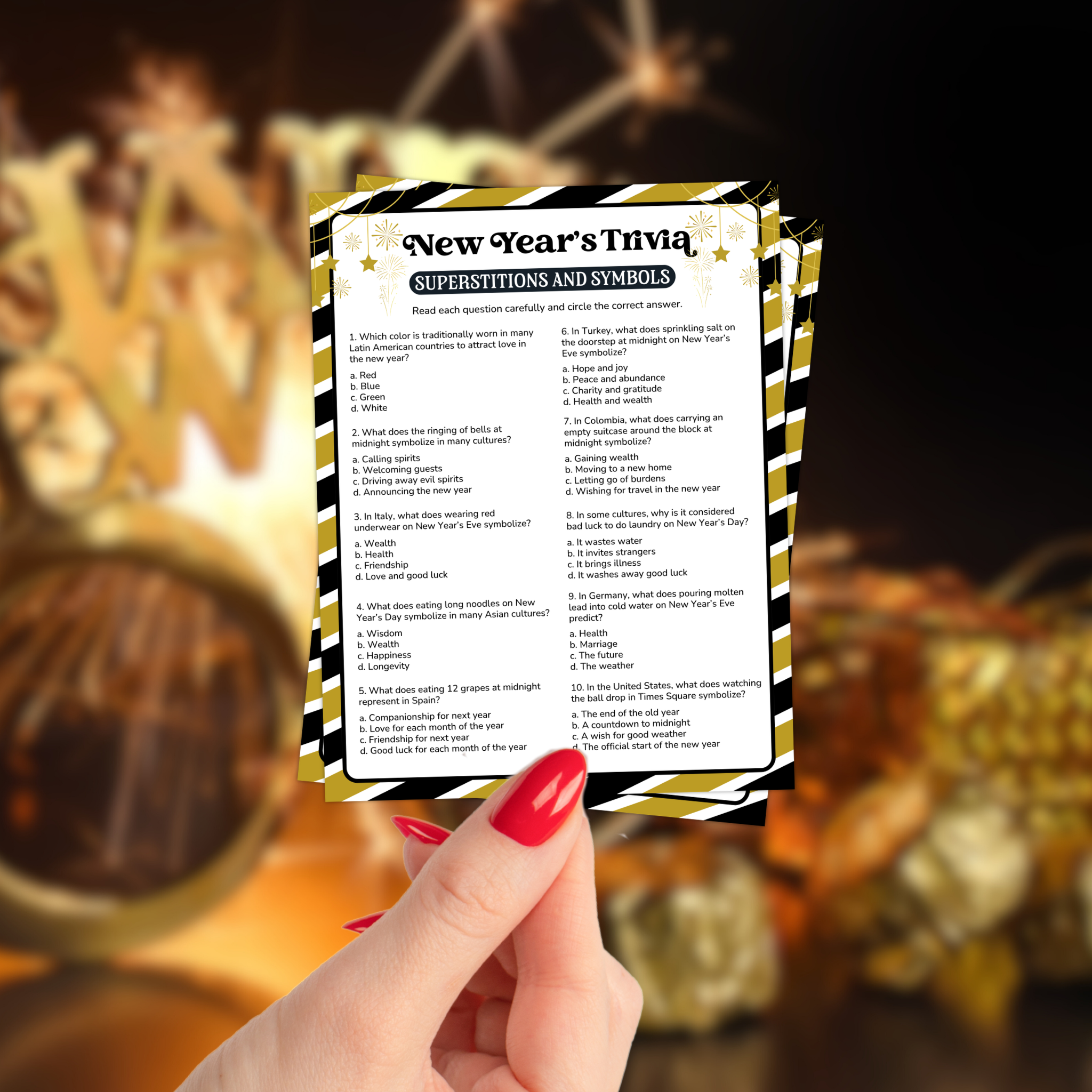 New Year's Trivia Game
