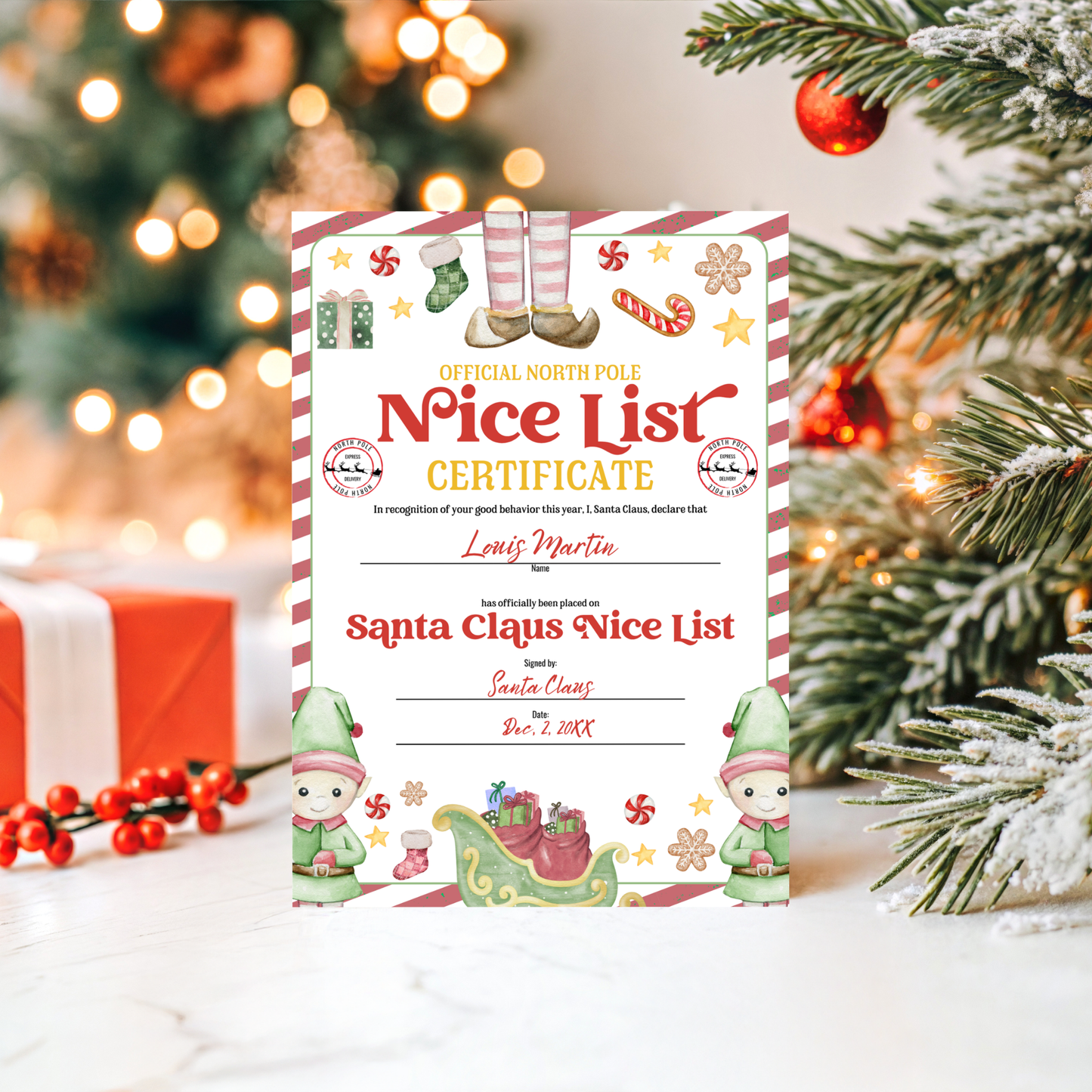 Nice List Certificate