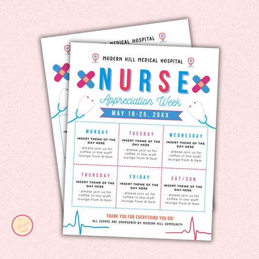 Nurse Appreciation Week Flyer