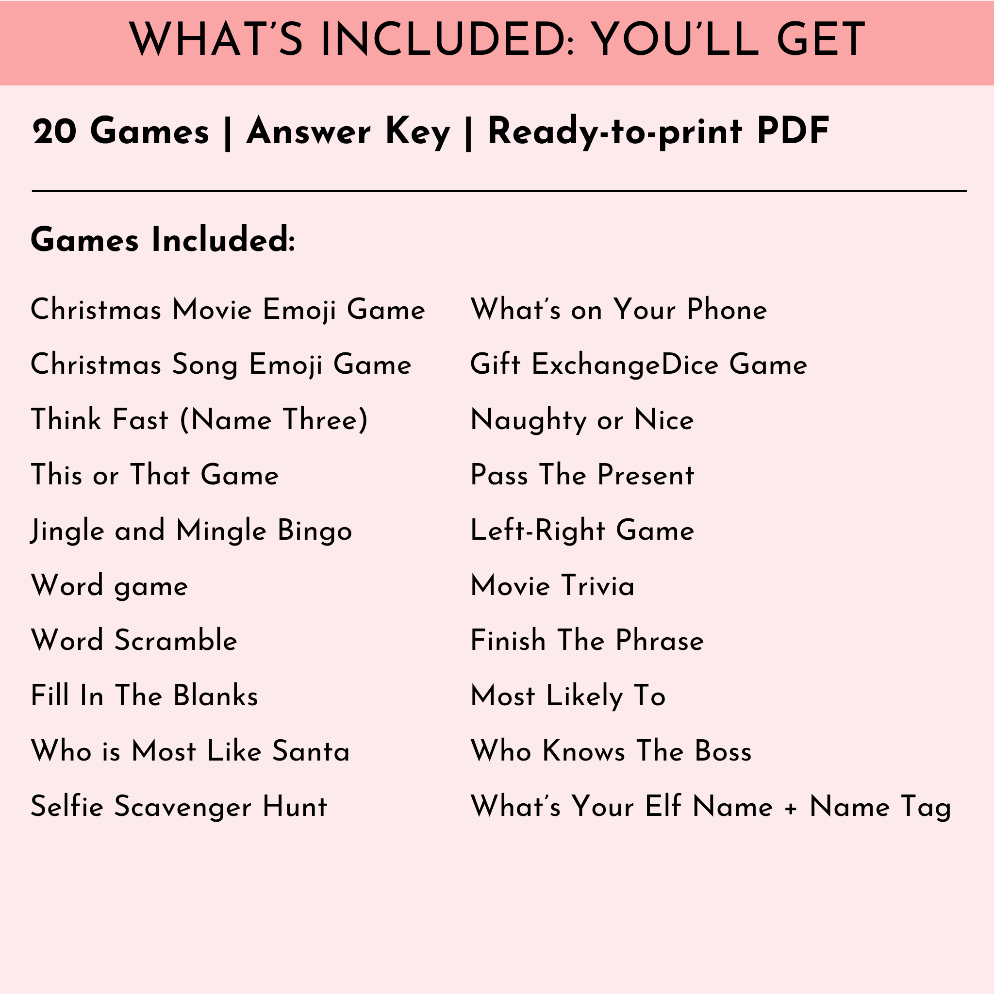 Holiday Office Party Games