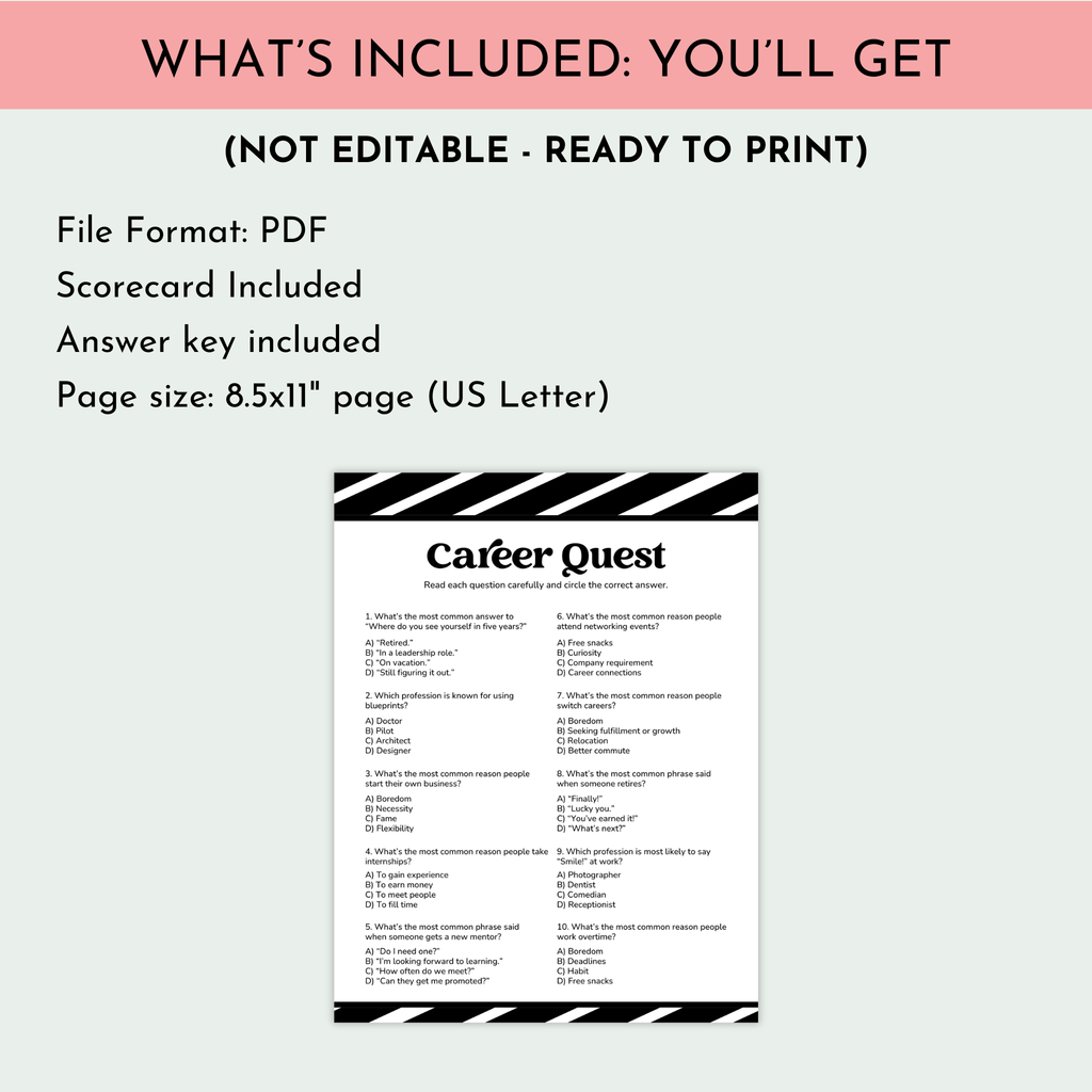 Career Quest Game
