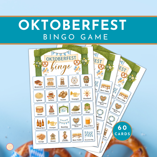 Oktoberfest Day Bingo Game