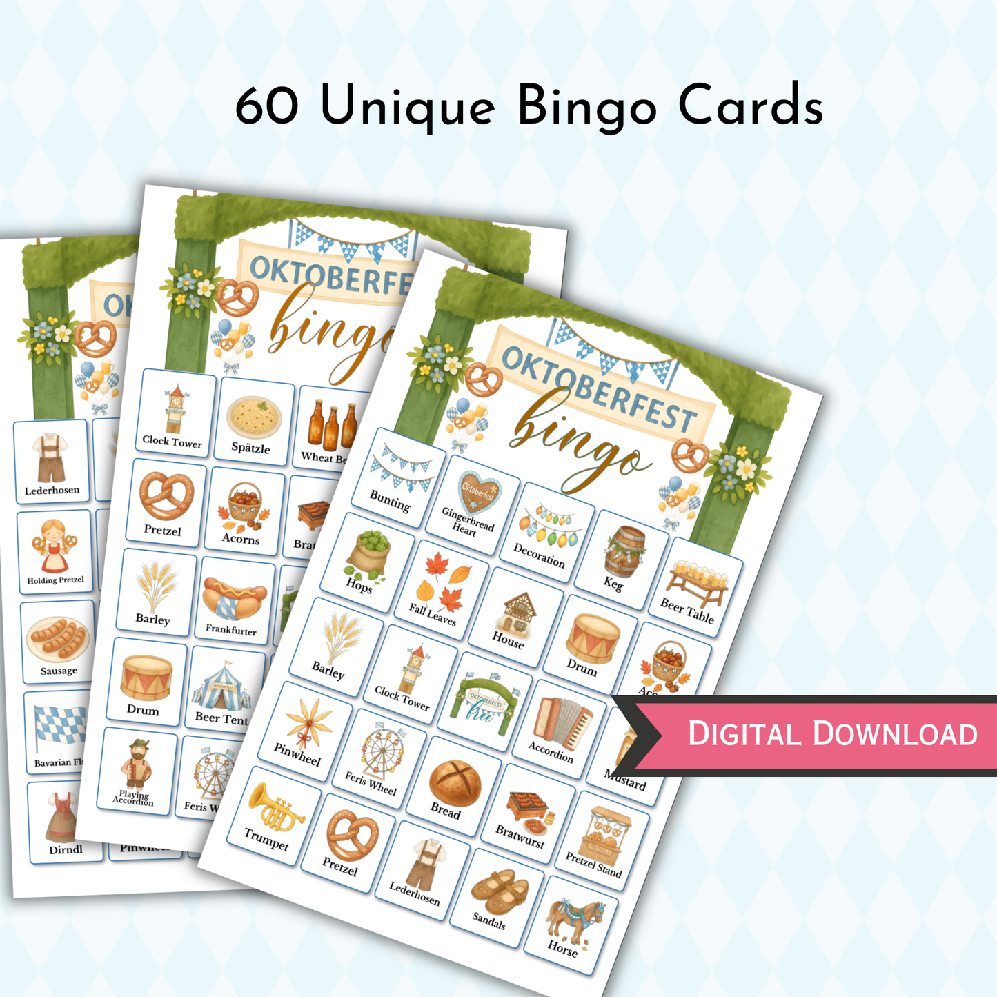 Oktoberfest Bingo Game