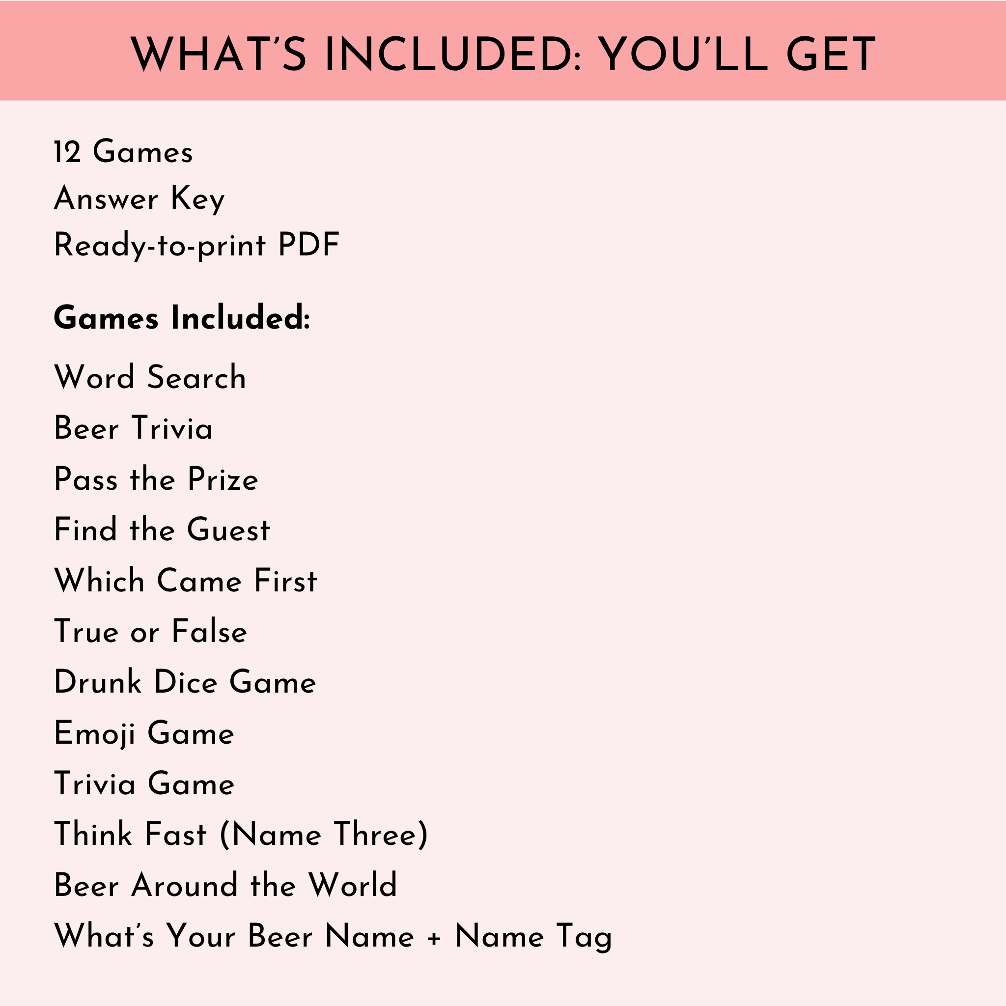 Oktoberfest Party Game Bundle