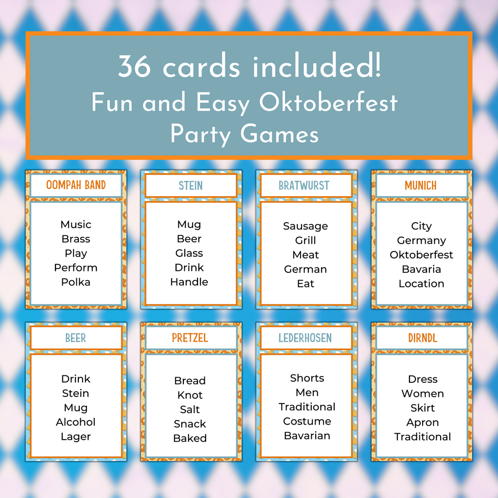 Oktoberfest Taboo Game