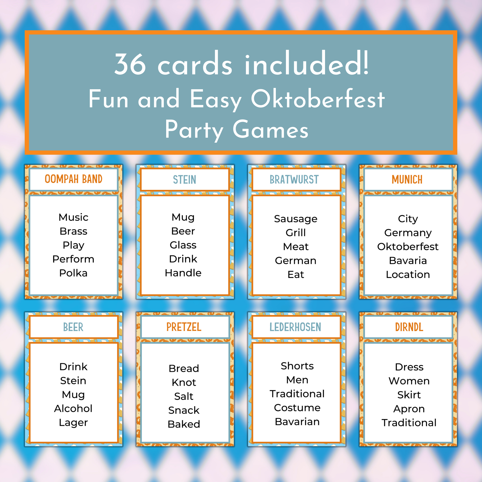 Oktoberfest Taboo Game
