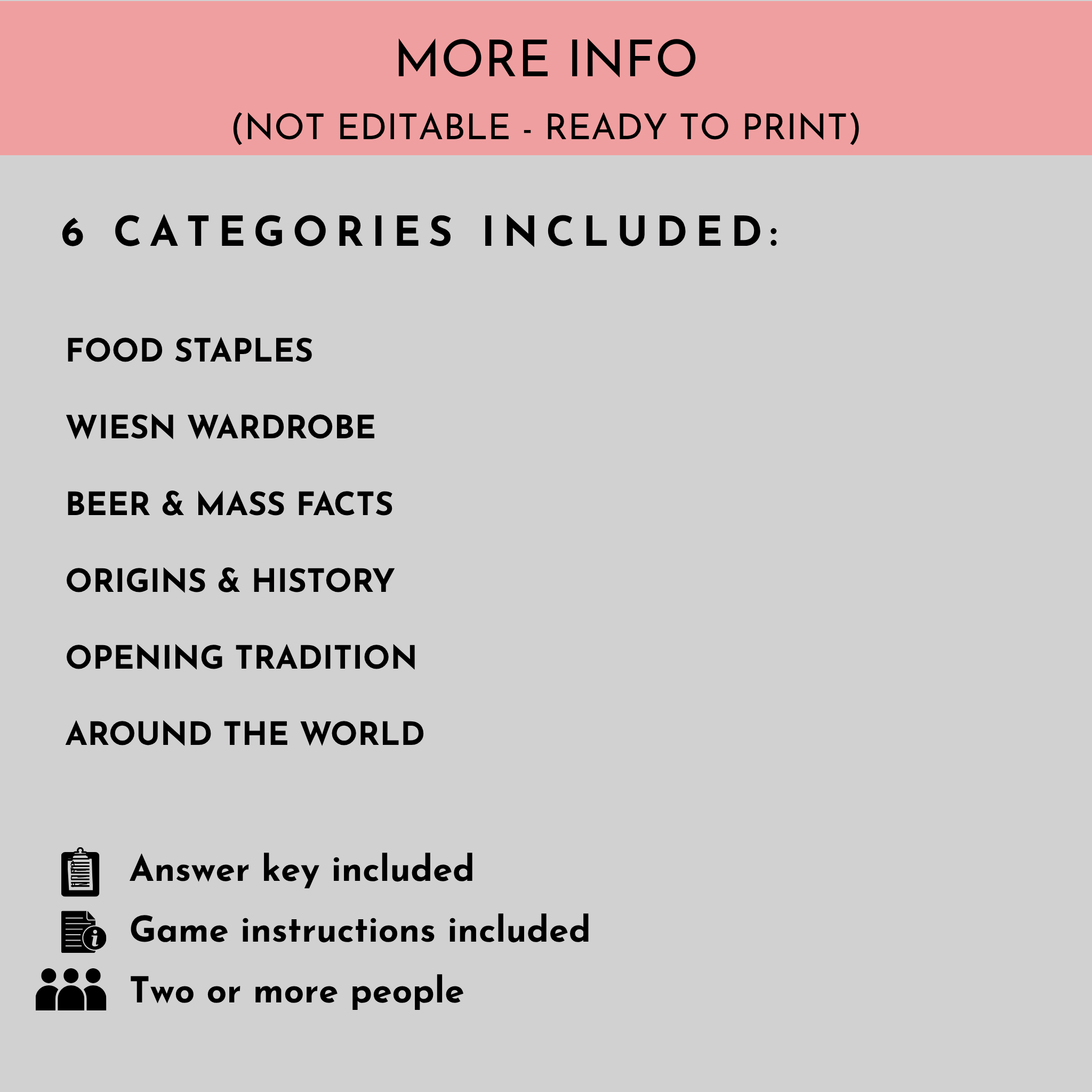 Oktoberfest Trivia Bundle