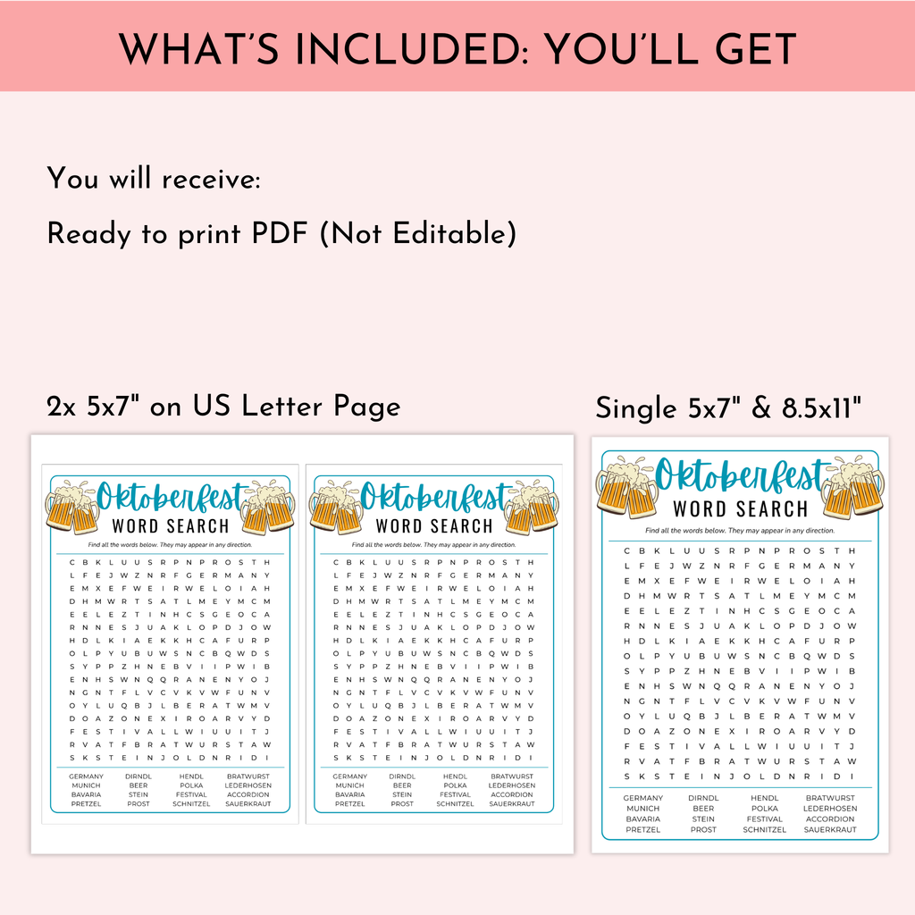 Oktoberfest Party Game Bundle