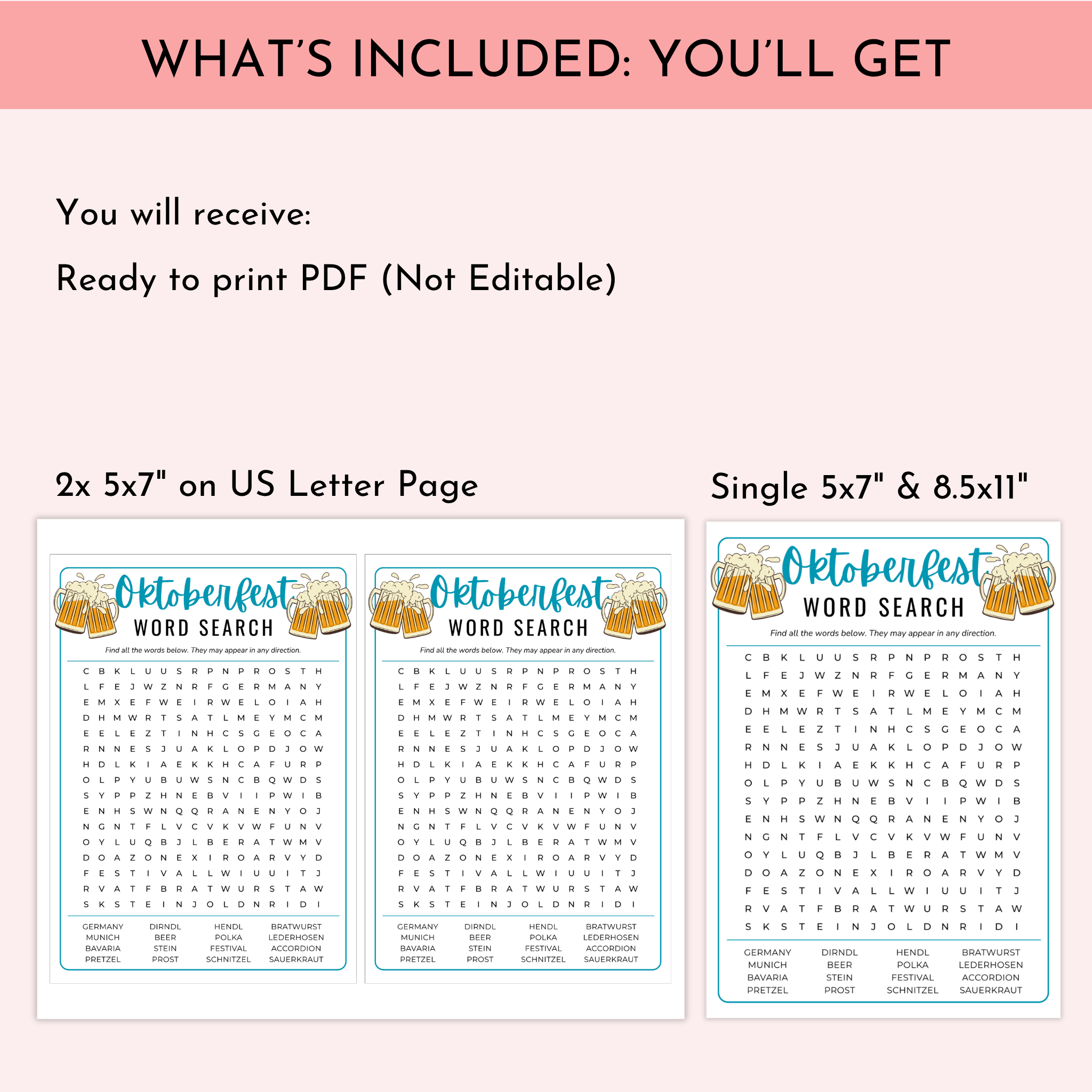 Oktoberfest Party Game Bundle