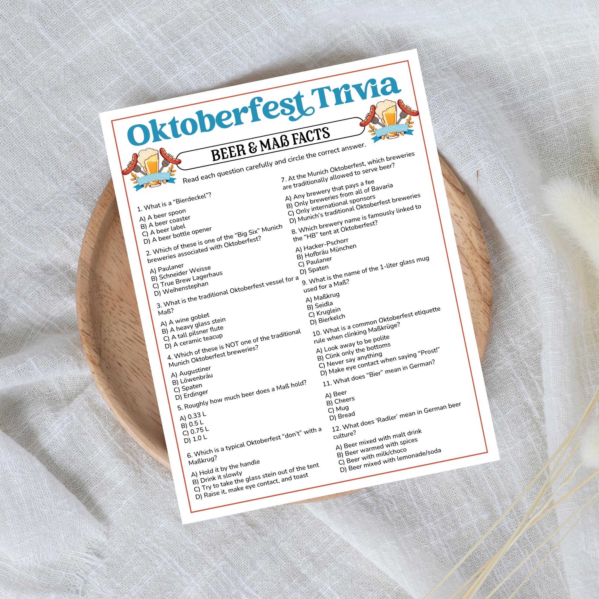 Oktoberfest Trivia Bundle
