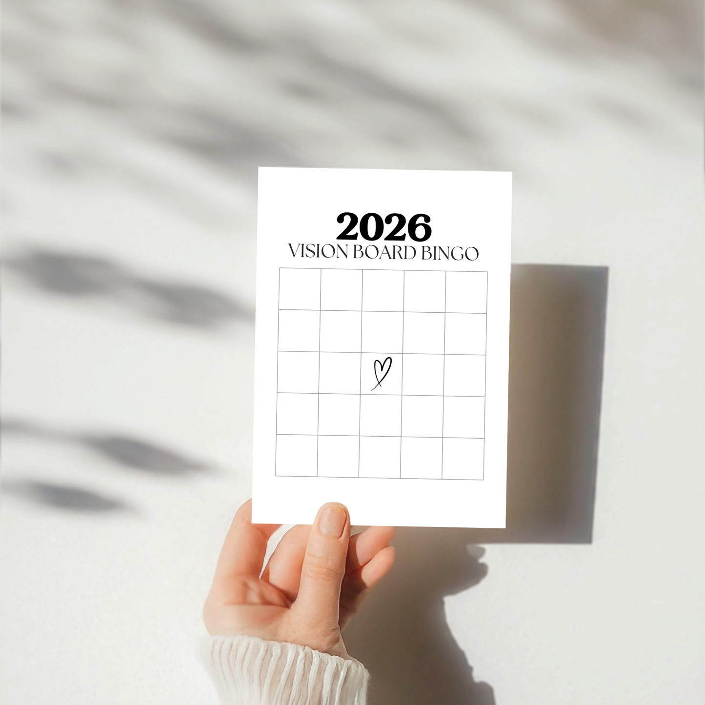 2026 Vision Board Bingo Printable