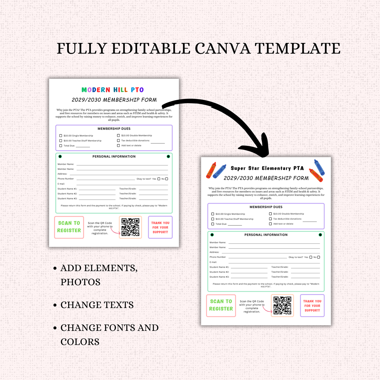 PTO Flyer/Form Template Bundle