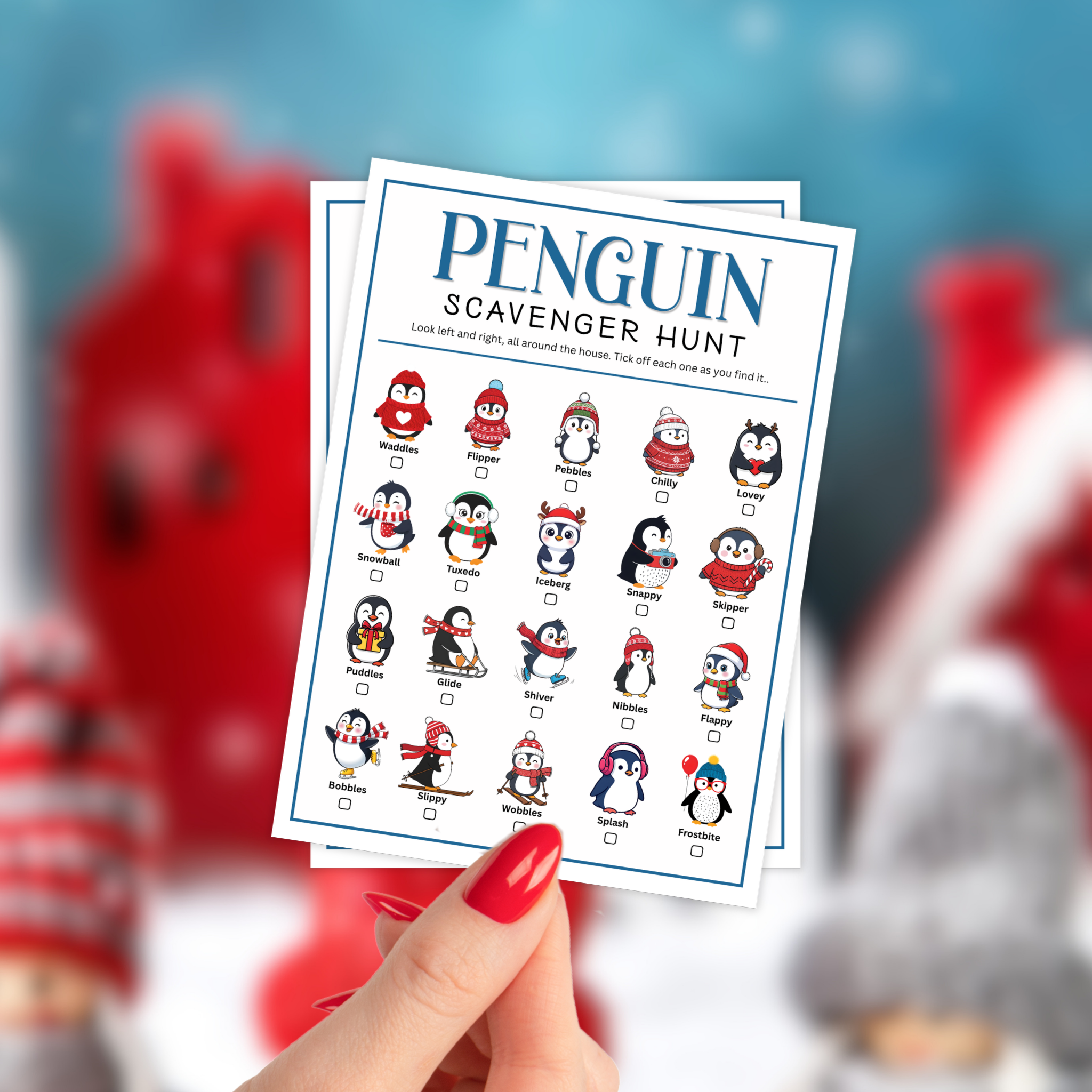 Penguin Scavenger Hunt