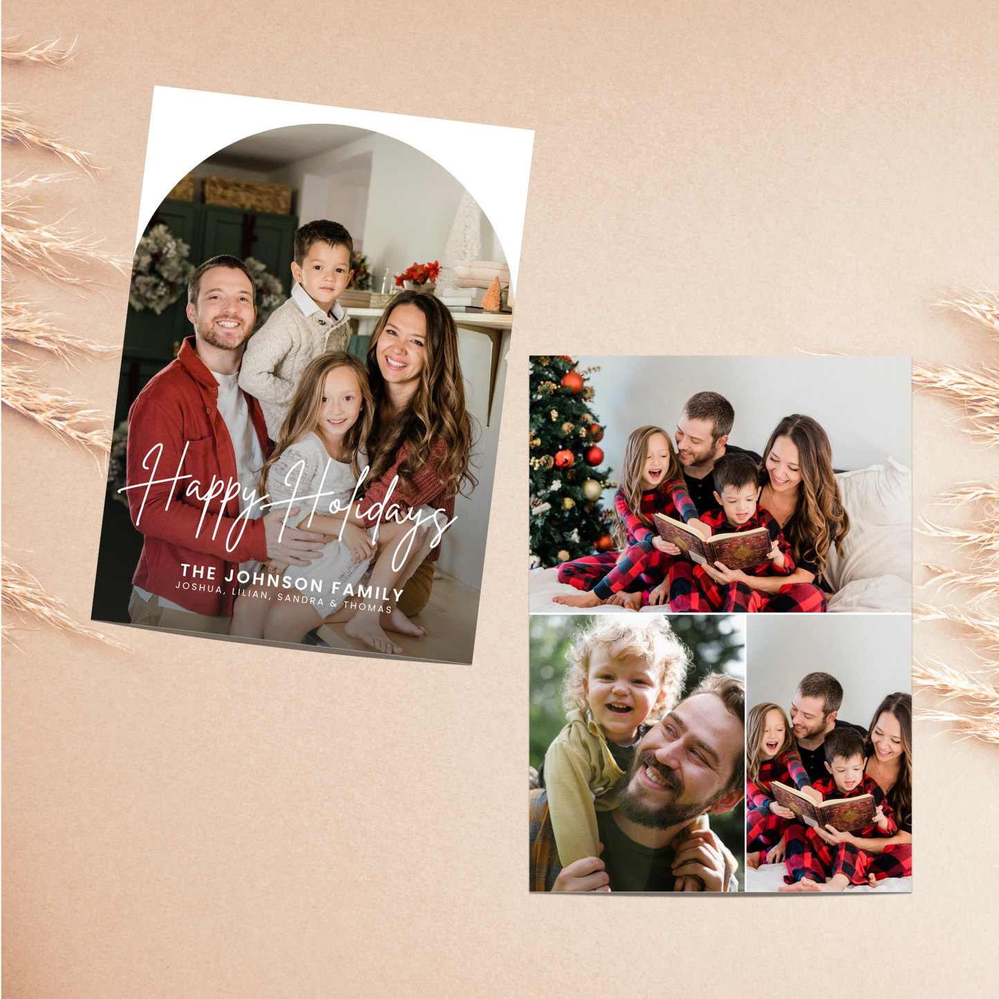 Christmas Arch Photo Card Template