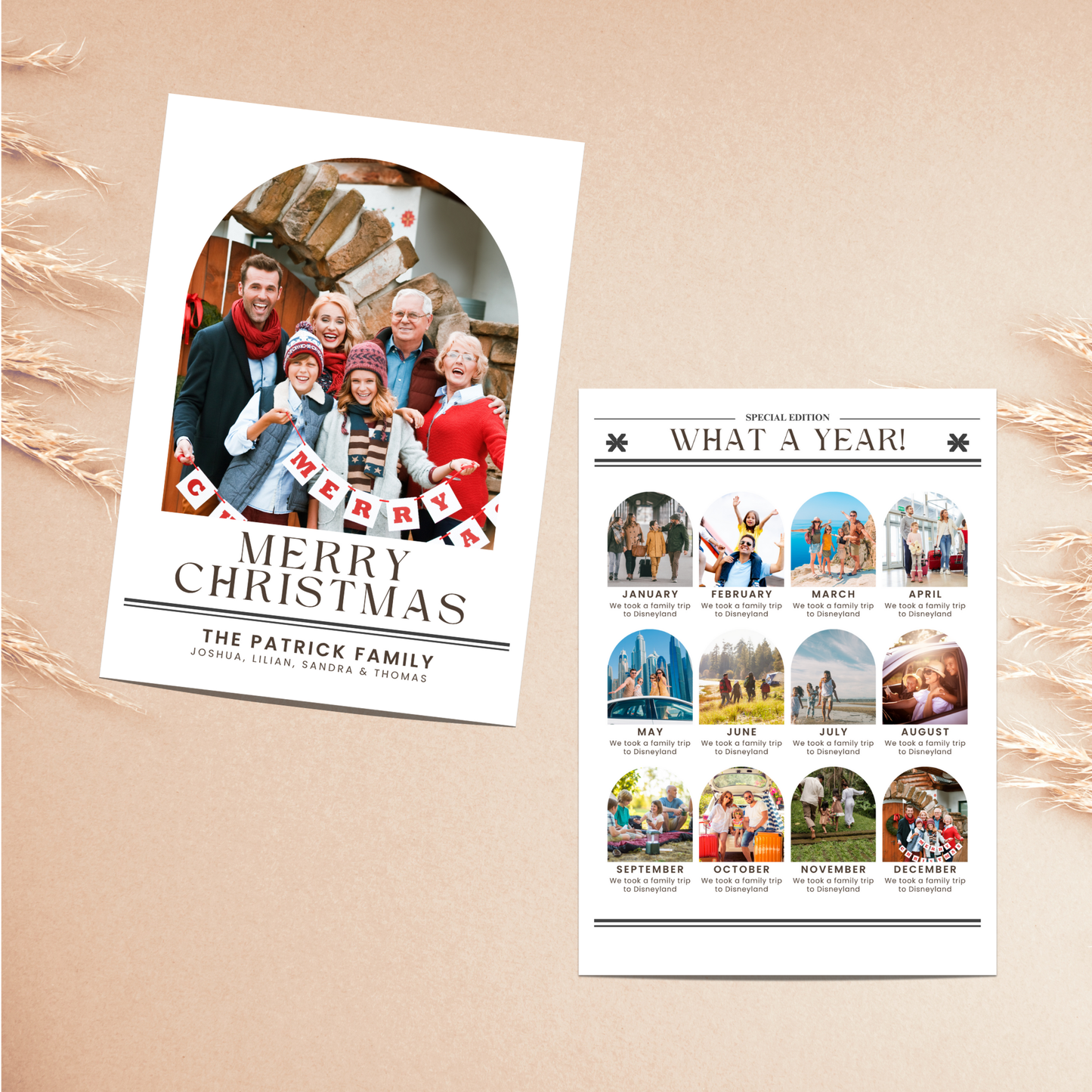 Year in Review Photo Card Template