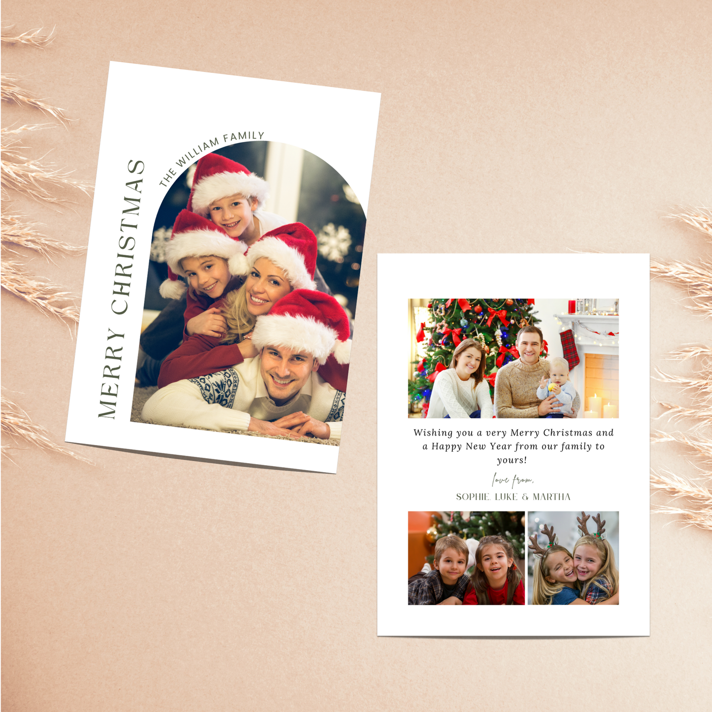 Arch Holiday Photo Card Template
