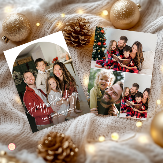 Christmas Arch Photo Card Template