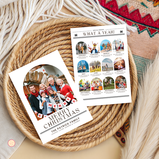 Year in Review Photo Card Template