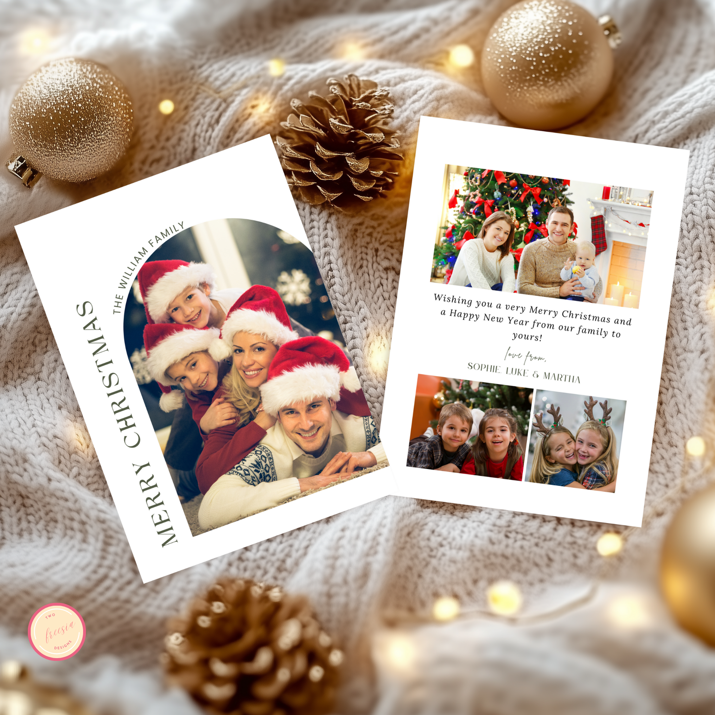 Arch Holiday Photo Card Template