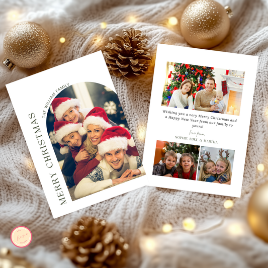 Arch Holiday Photo Card Template