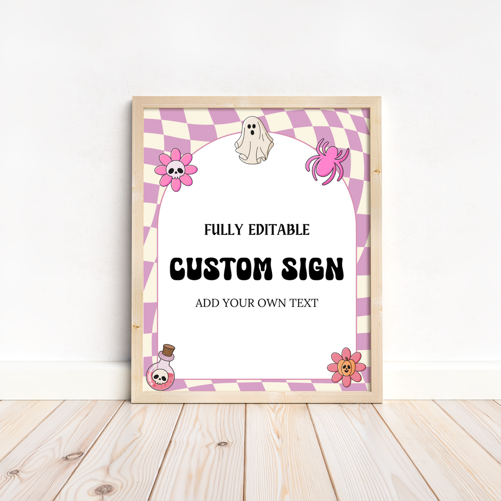 Halloween Baby Shower Games and Signage Bundle