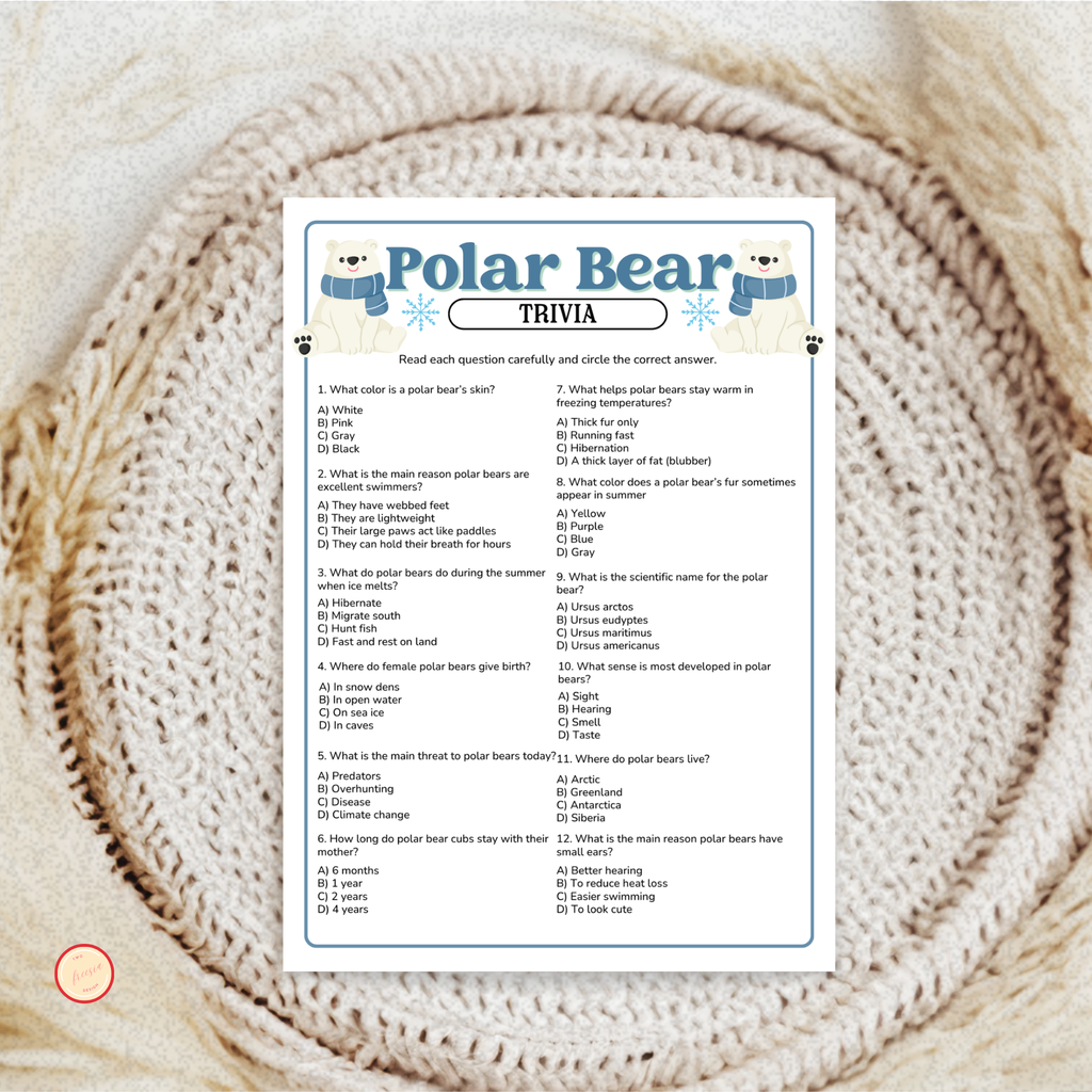 Polar Bear Trivia Game
