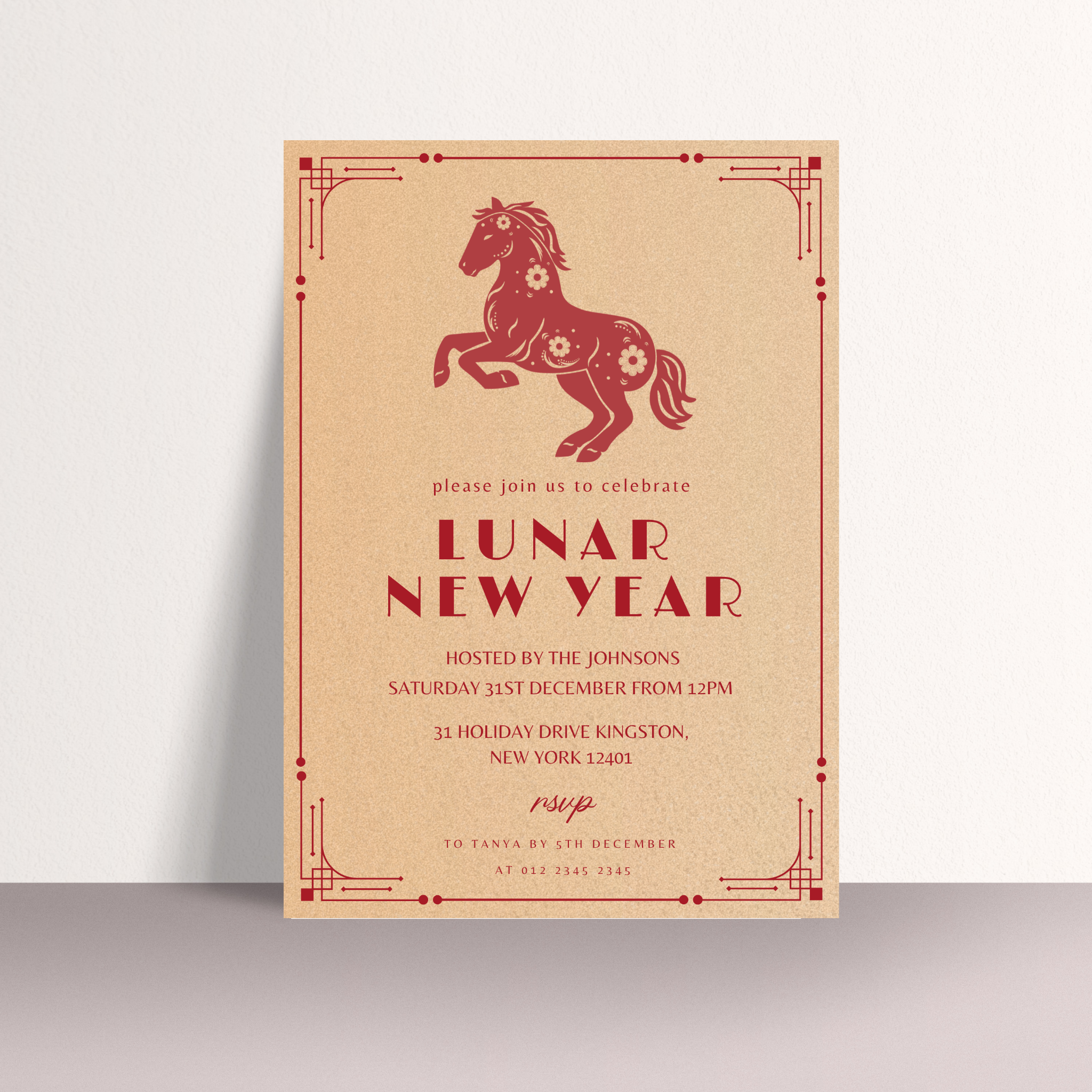 Chinese New Year Invitation