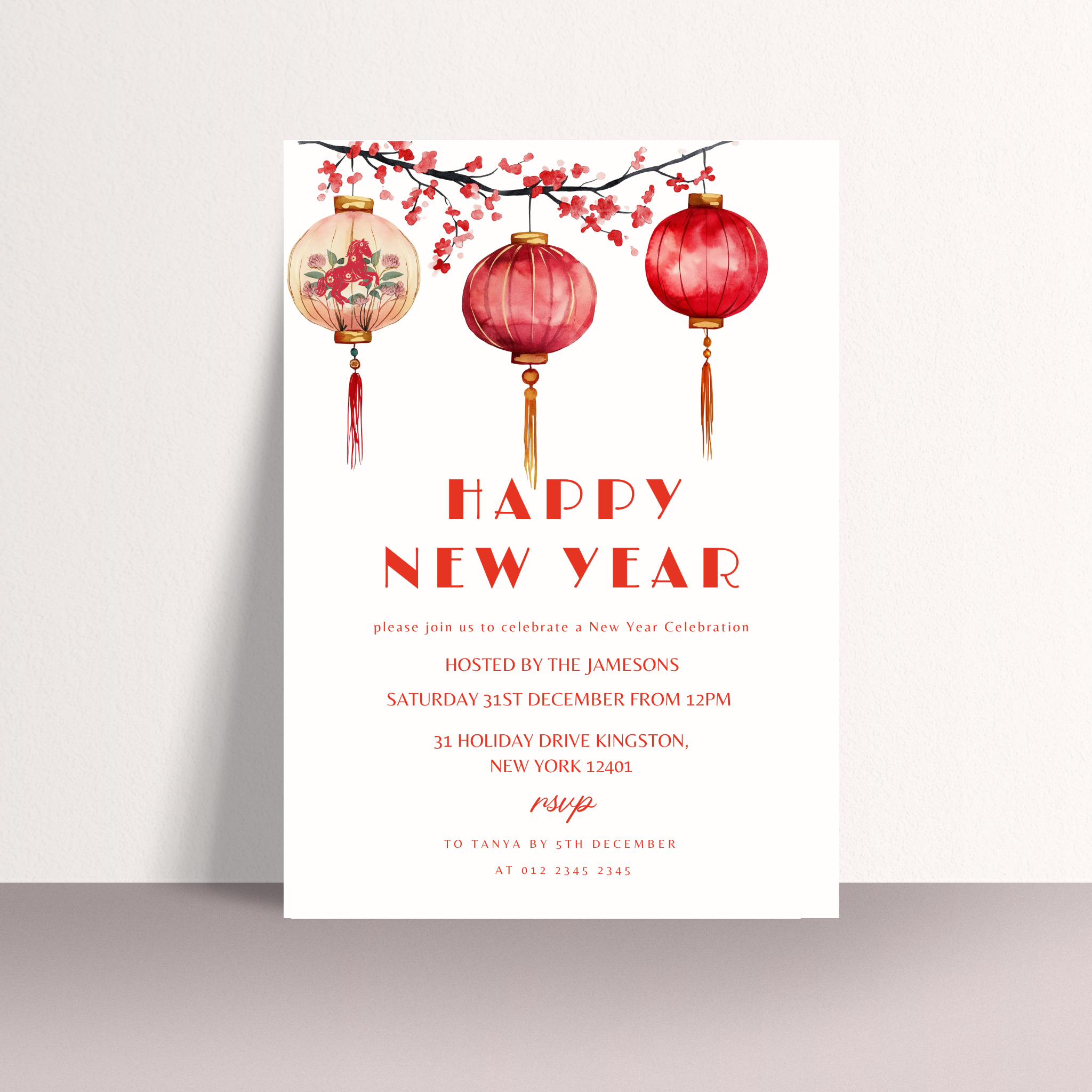 Chinese New Year Invitation