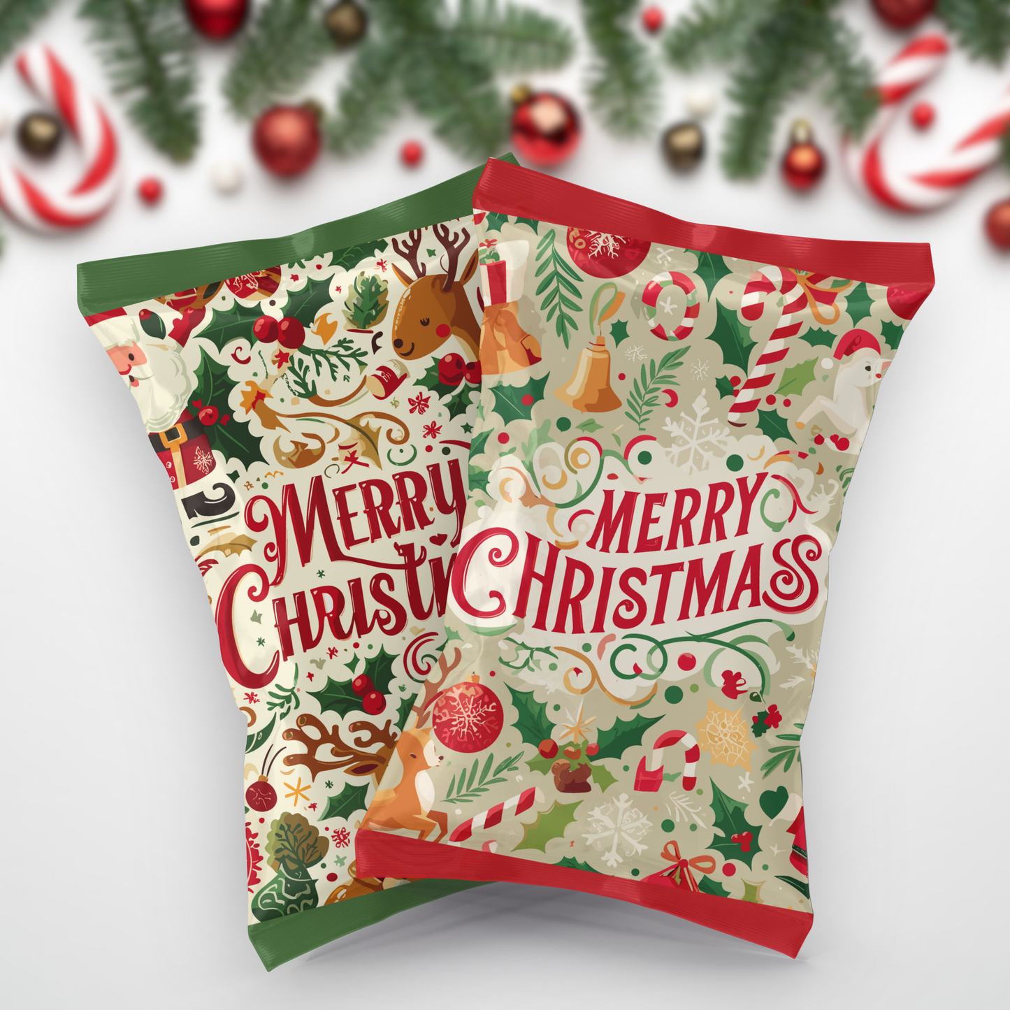 Christmas Chip Bag Label | Set of 4