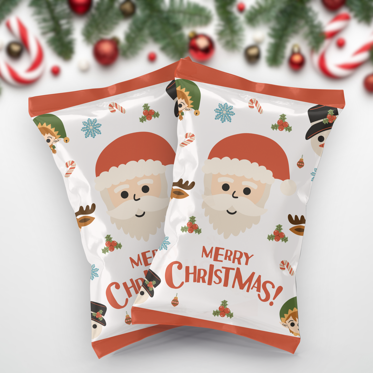 Christmas Chip Bag Printable
