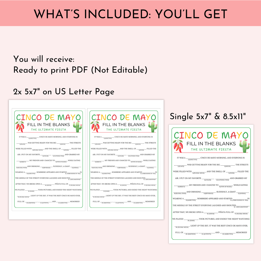 Fill in the Blanks | Cinco de Mayo