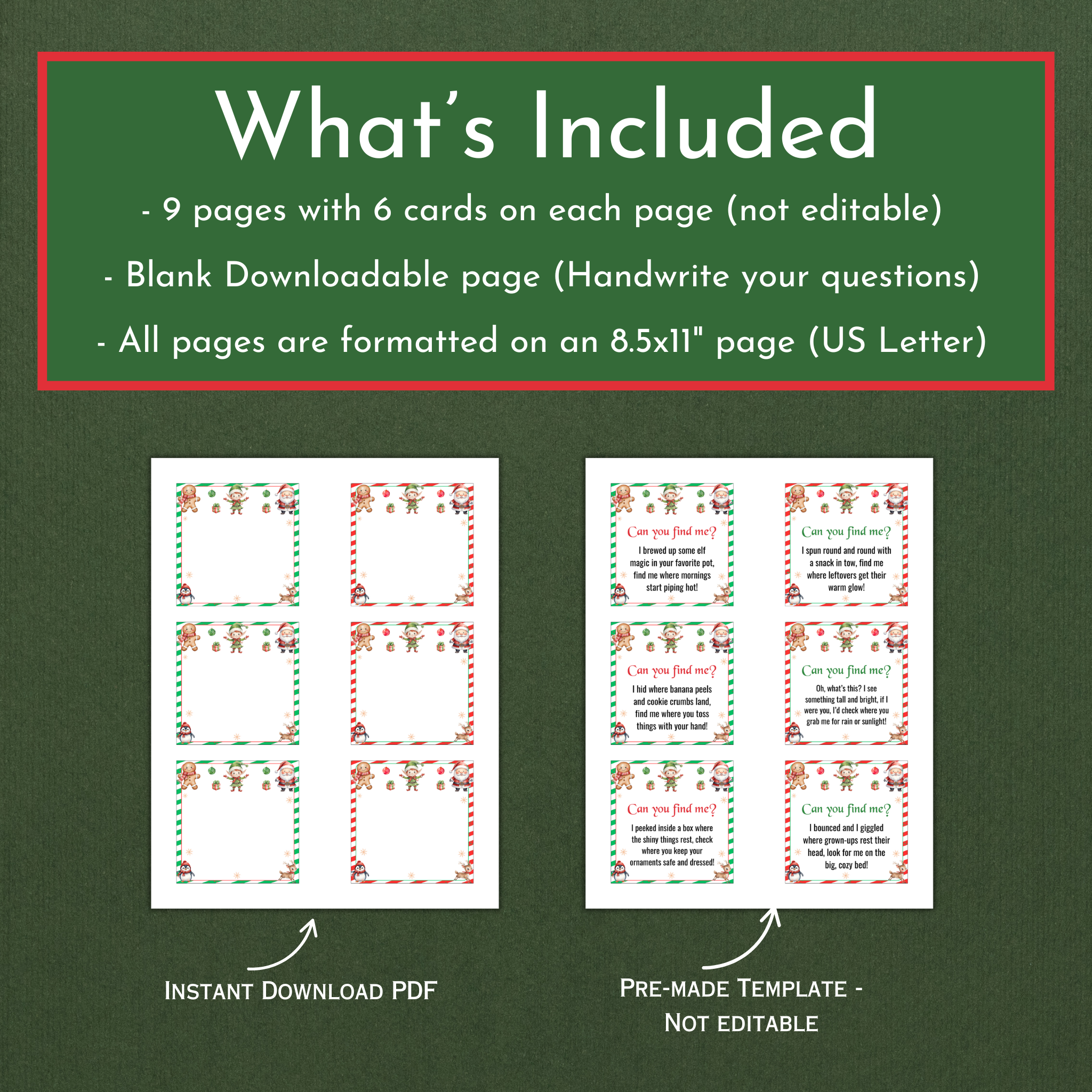 54 Elf Scavenger Hunt