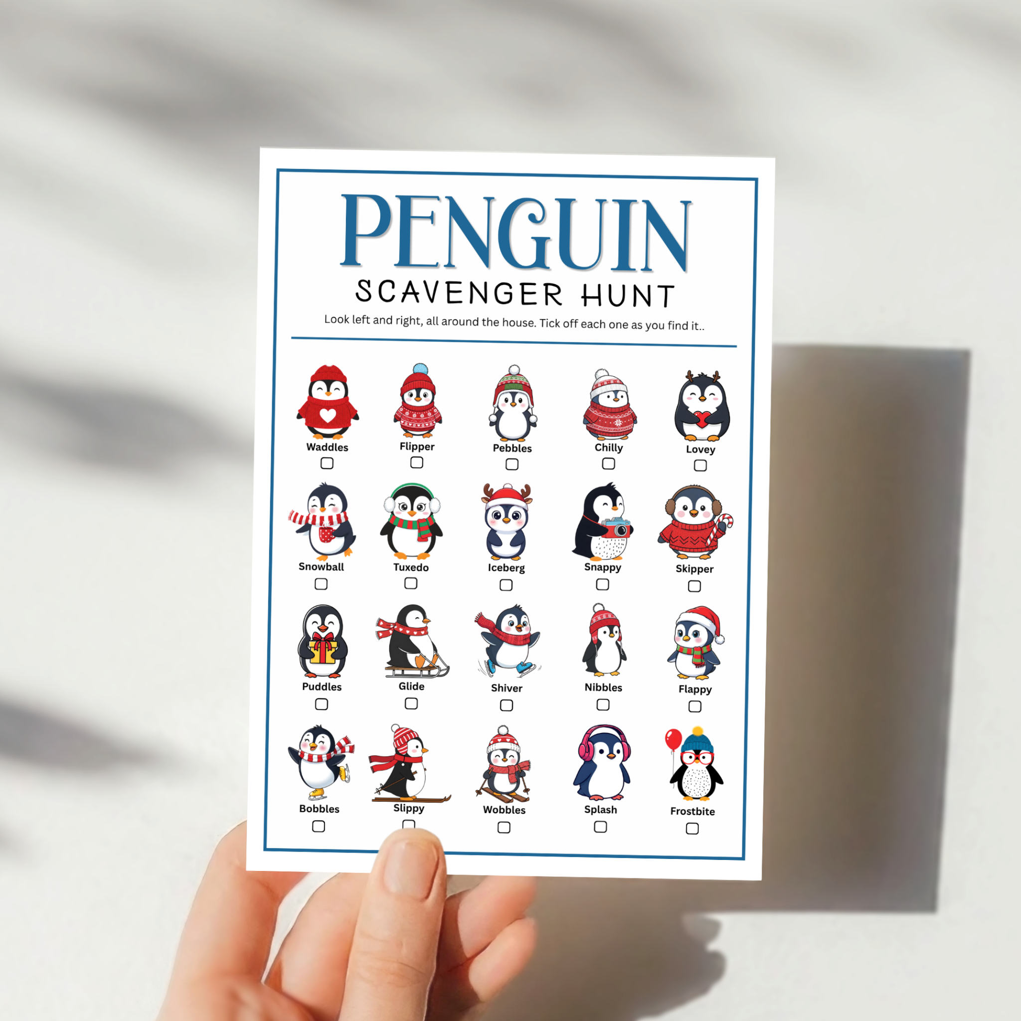 Penguin Scavenger Hunt