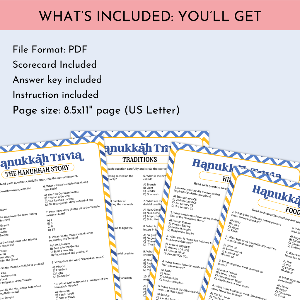 Hanukkah Trivia Game