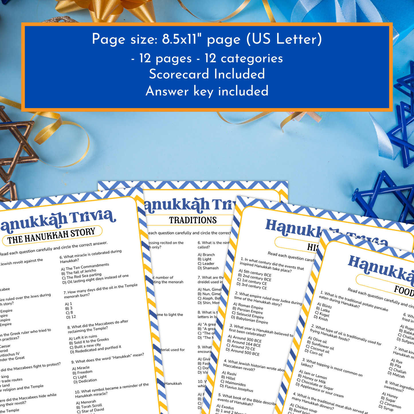 Hanukkah Trivia Game